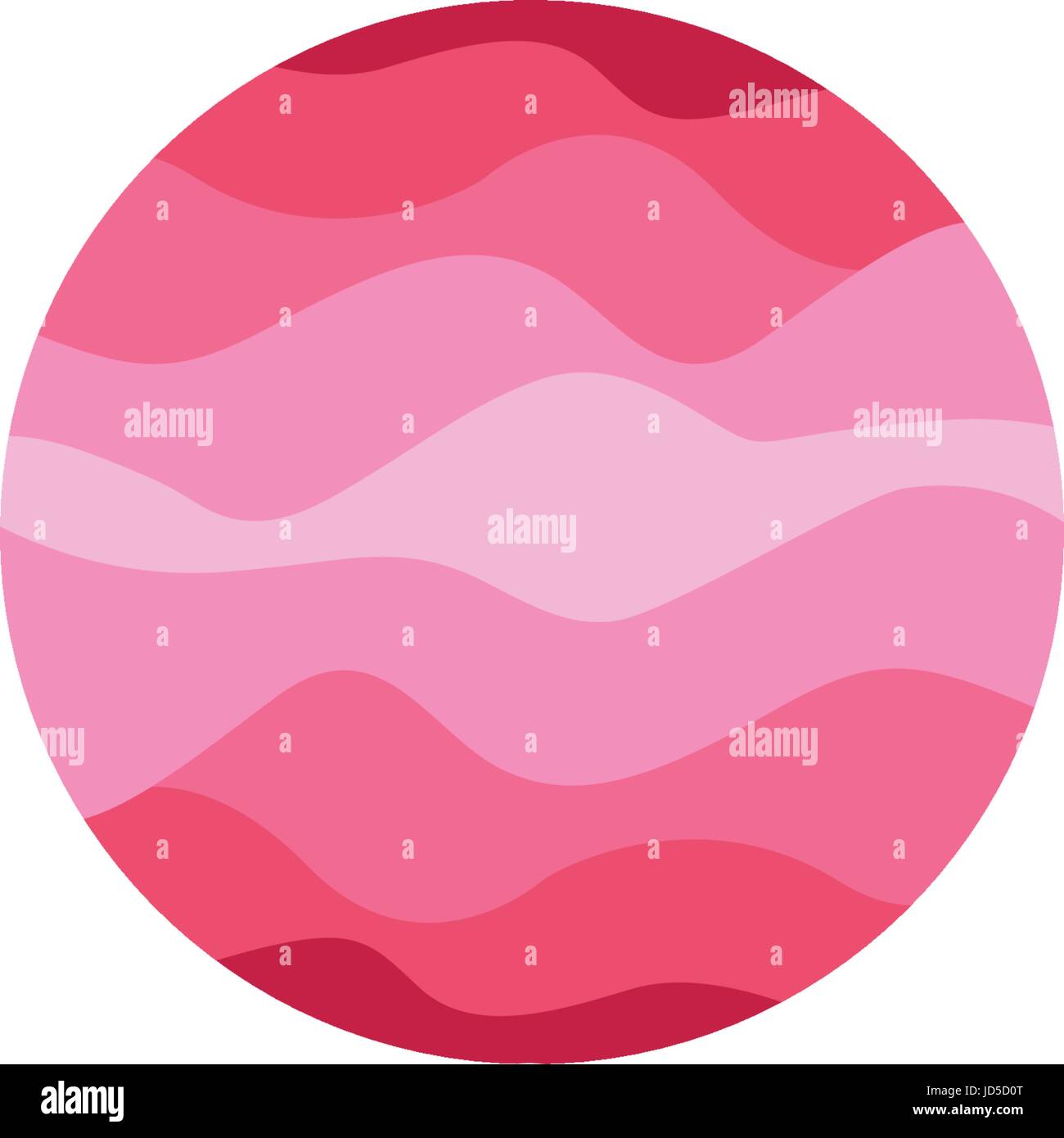 Isolated abstract pink color round shape logo on white background ...