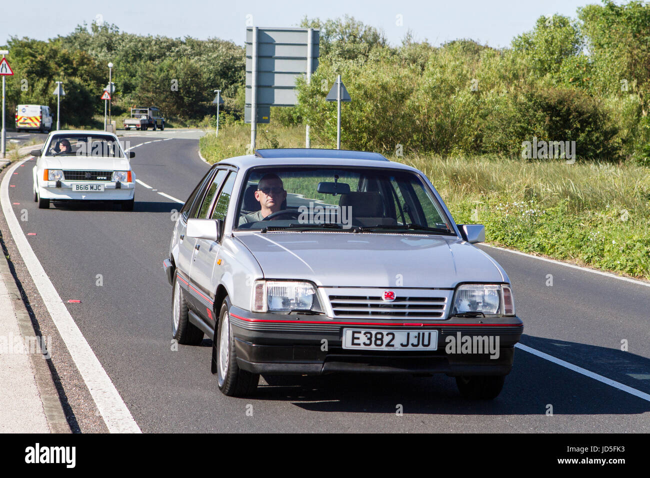 1998 Vauxhall Cavalier SRI, being driven at Southport, Merseyside, UK Stock Photo