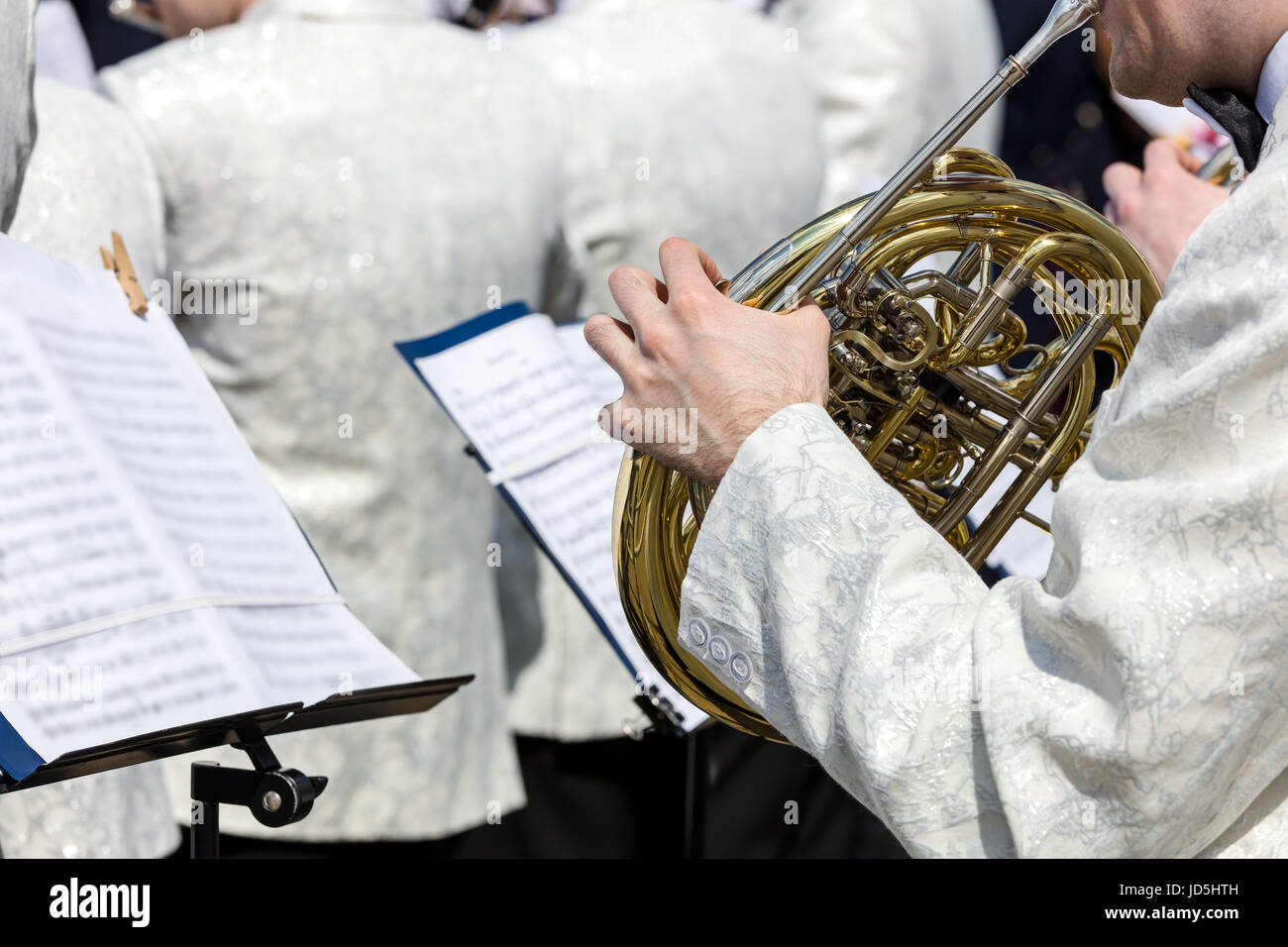French horn player hires stock photography and images Alamy