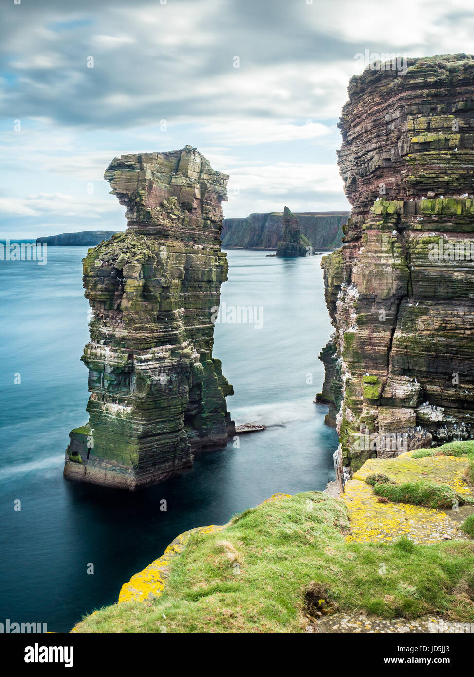 Sea stacks in the Pentland Firth at Duncansby Head, near John o'Groats