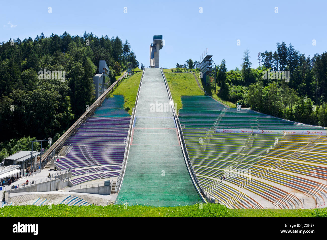 The Ski Slope of the Bergisel Olympic Stadium, Innsbruck, Austria Stock  Photo - Alamy