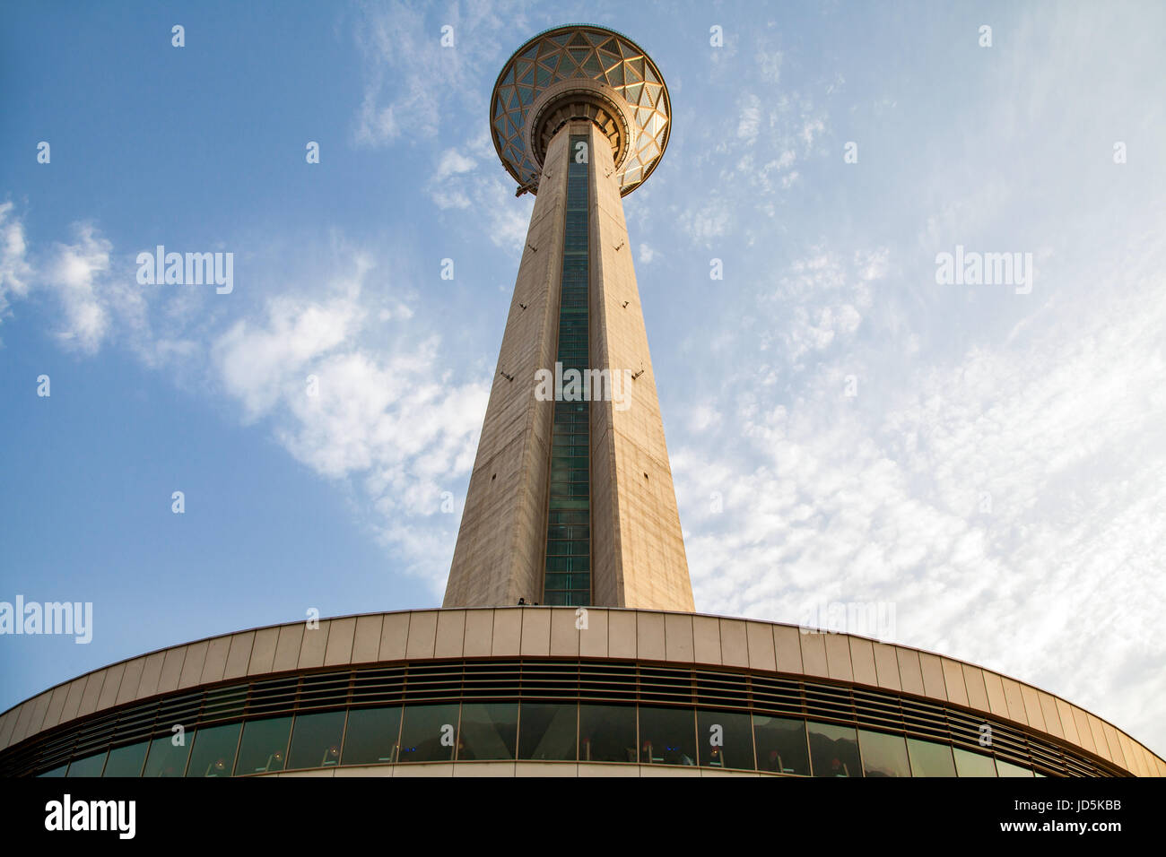 Milad tower in Tehran capital of Iran. the sixth tallest tower and the 24th tallest freestanding structure in the world. Stock Photo