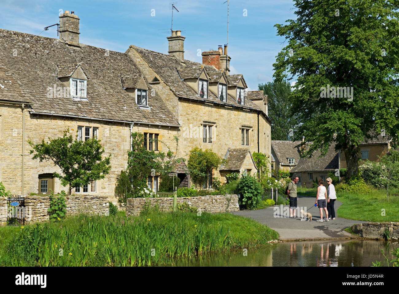 The village of Lower Slaughter, Cotswolds, Gloucestershire, England UK
