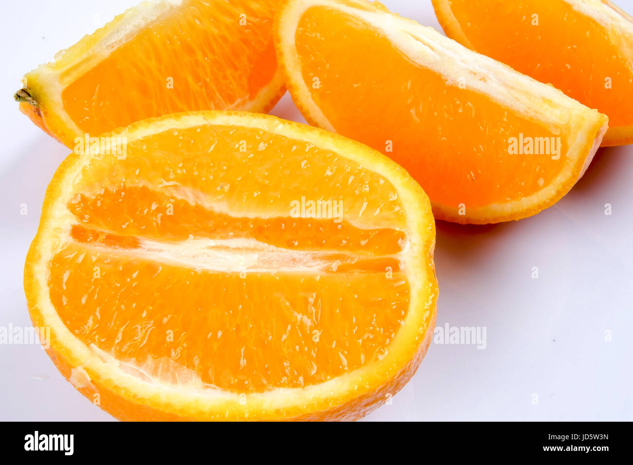 fresh orange isolated on white background Stock Photo - Alamy