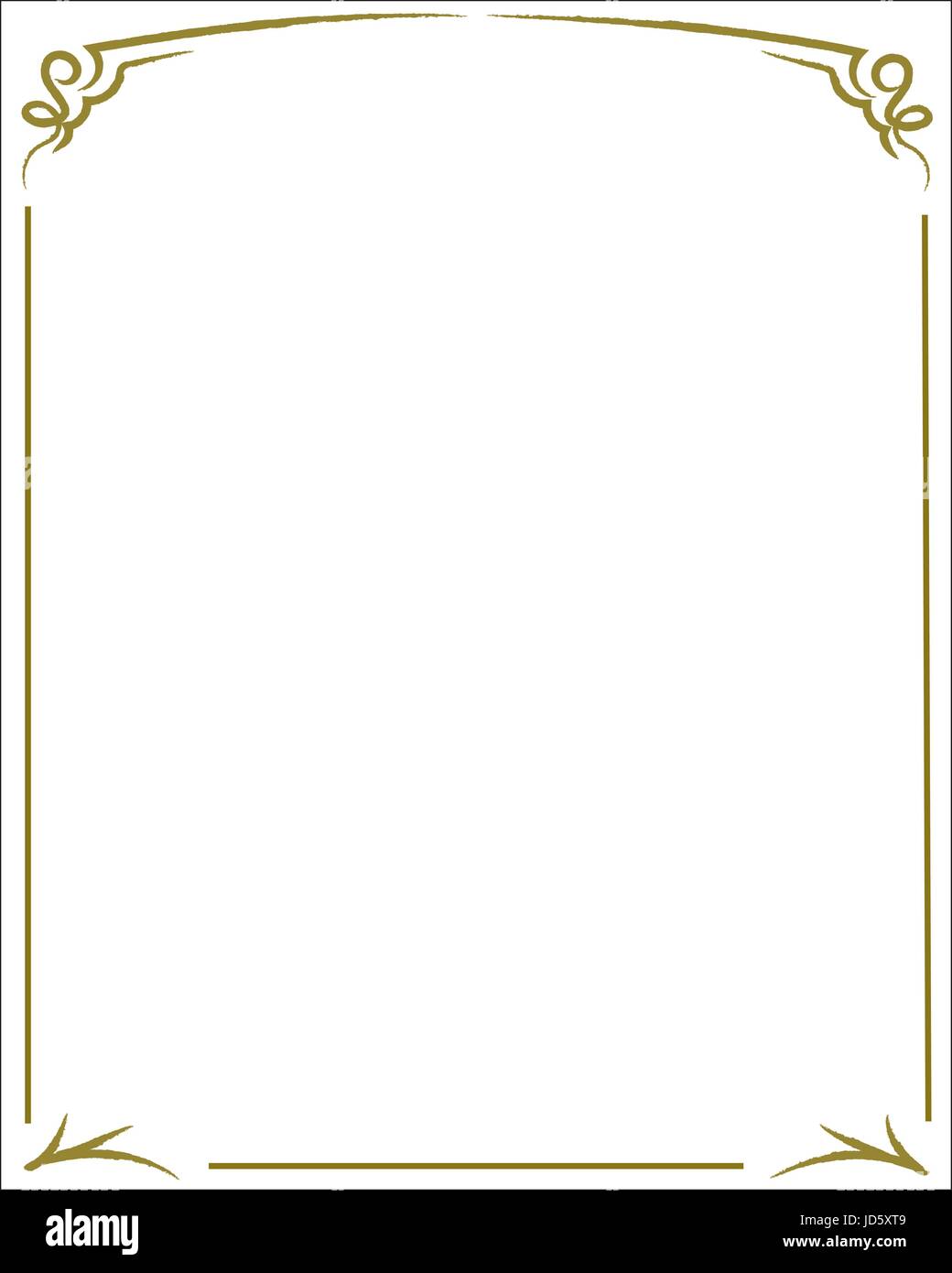 Decorative Title Page Border Stock Vector Images Alamy