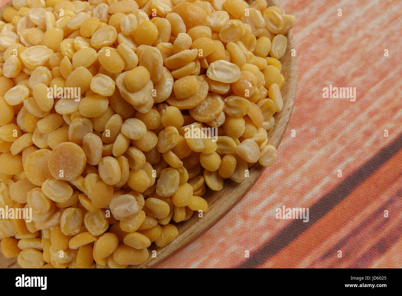 Toor dal, famous Indian legume also called yellow Pigeon peas Stock