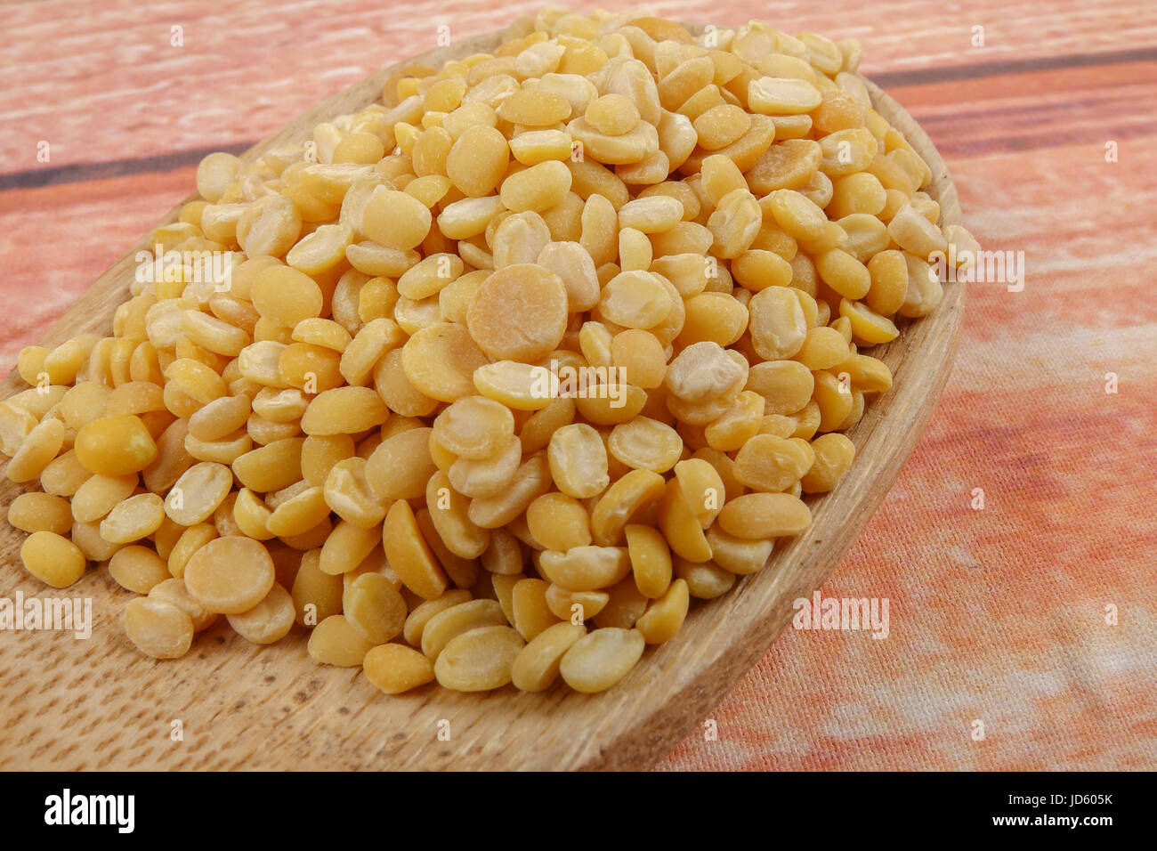 Toor dal, famous Indian legume also called yellow Pigeon peas Stock
