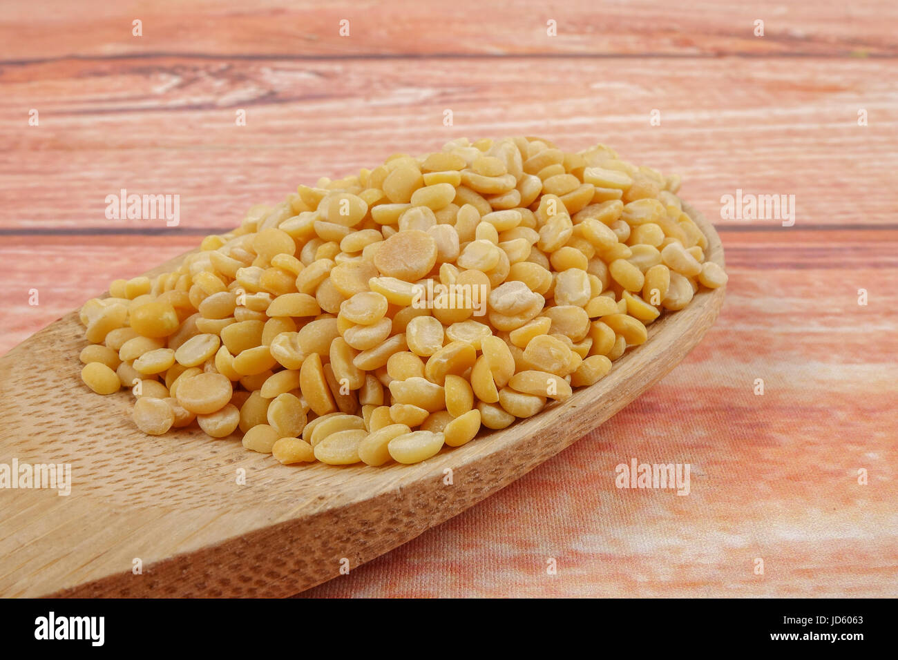 Toor dal, famous Indian legume also called yellow Pigeon peas Stock