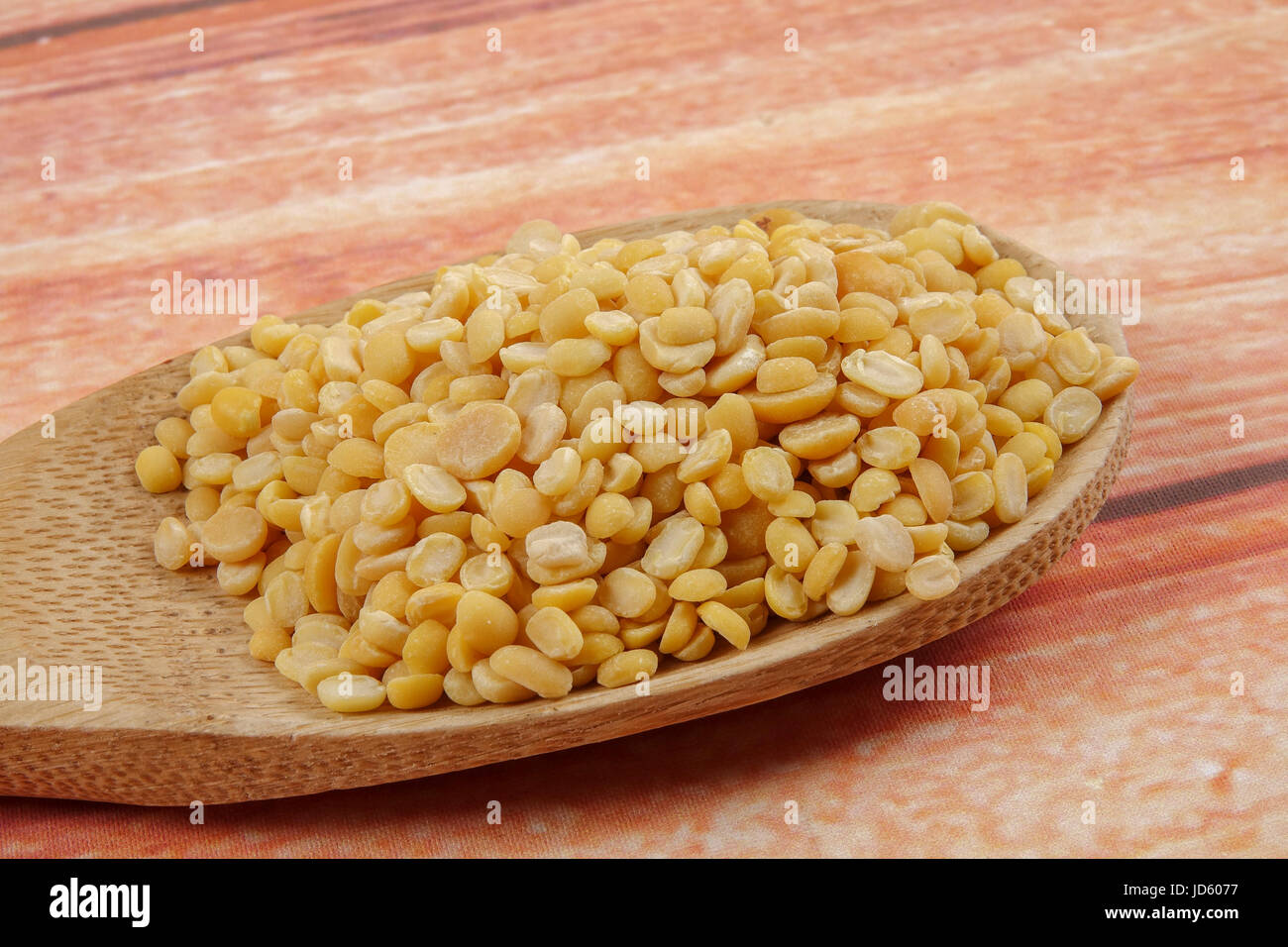 Toor dal, famous Indian legume also called yellow Pigeon peas Stock ...