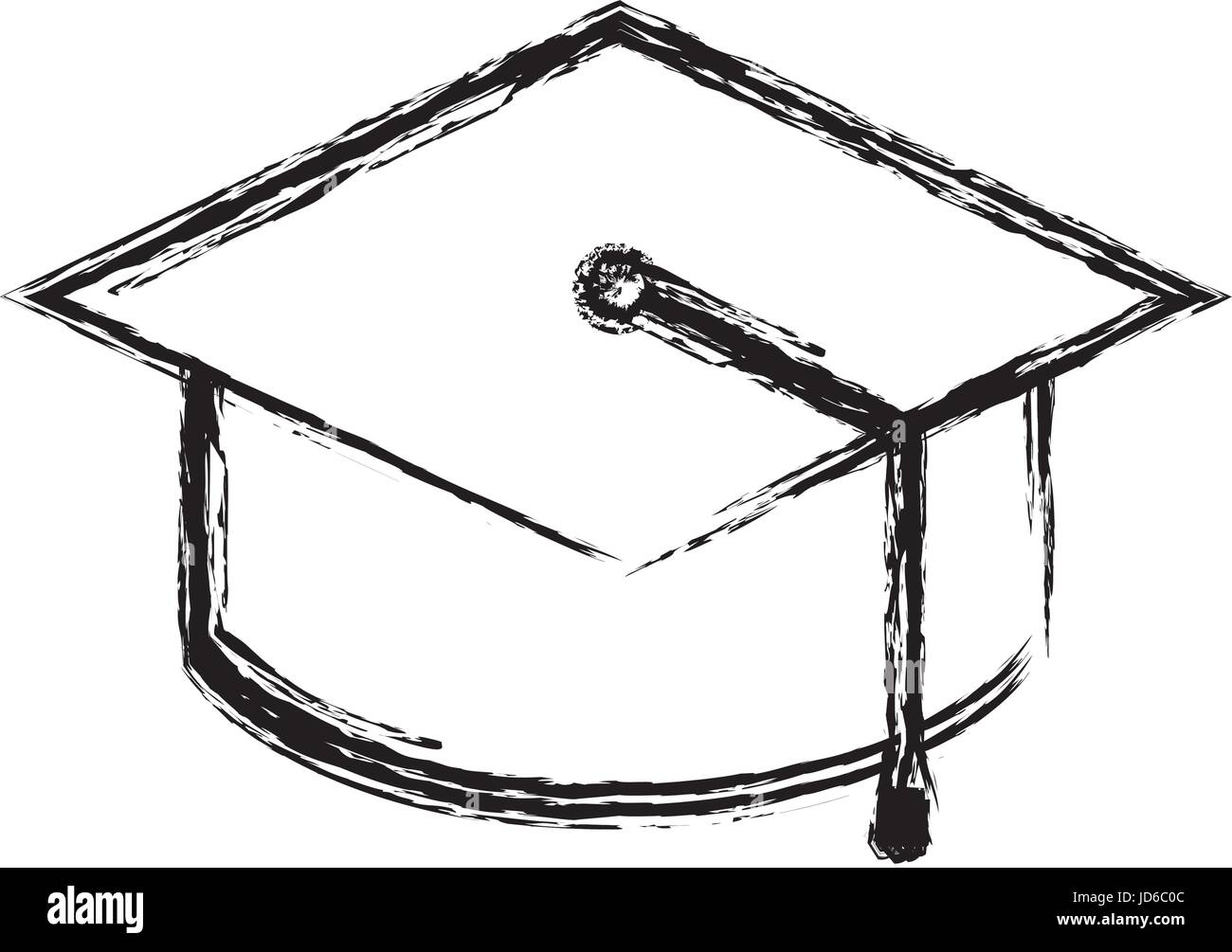 graduation cap icon over white background vector illustration Stock ...