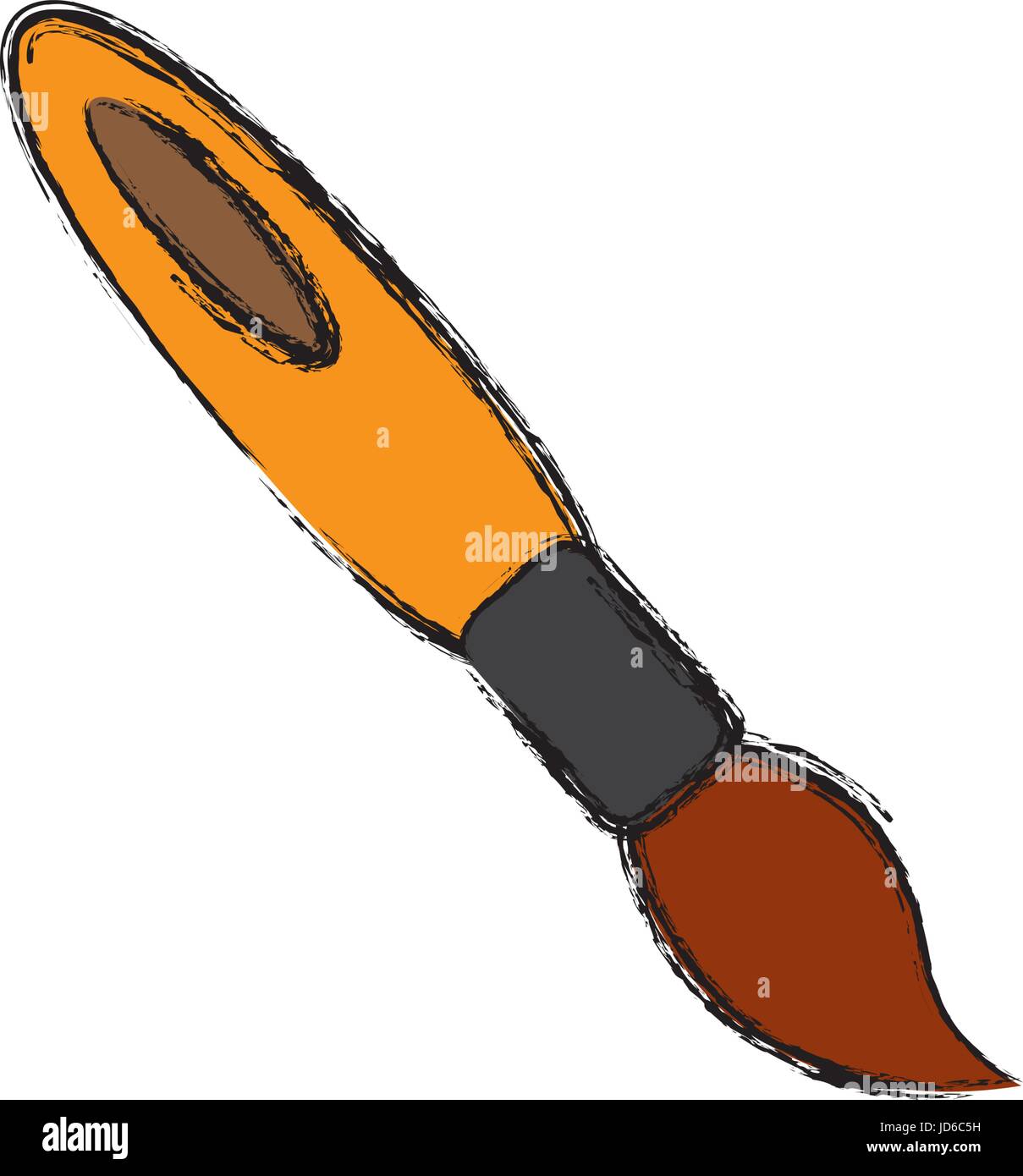 paint brush icon over white background vector illustration Stock Vector ...