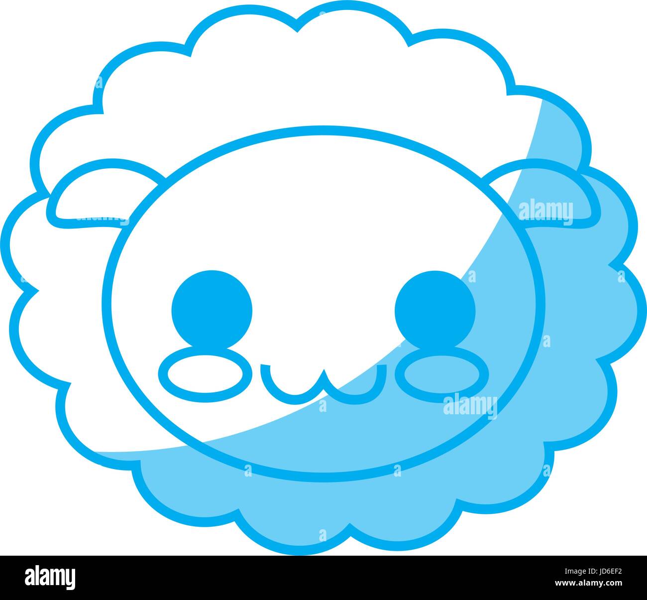 kawaii sheep icon over white background vector illustration Stock ...