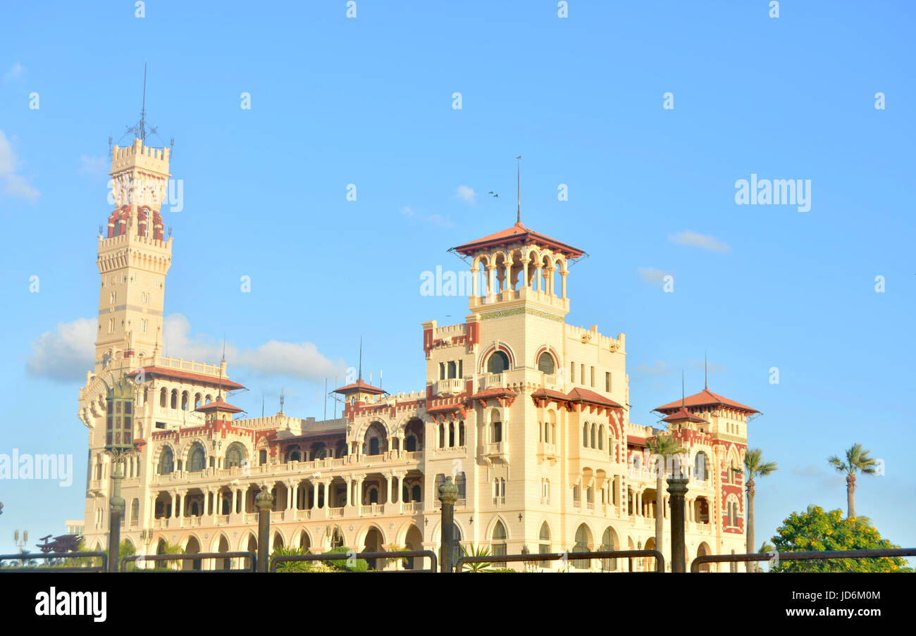 Montaza Palace, King Farouk's Palace, Alexandria, Egypt Stock Photo
