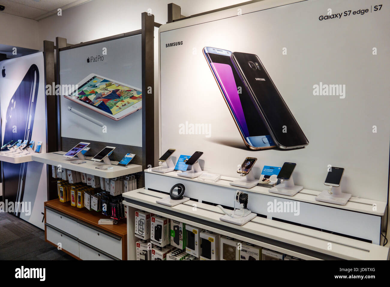 Miami Florida,downtown,AT&T Store,inside interior,wireless provider ...