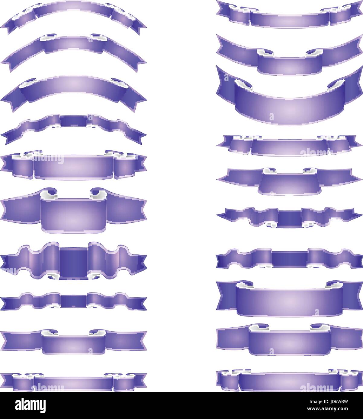 vector ribbons set Stock Vector Image & Art - Alamy