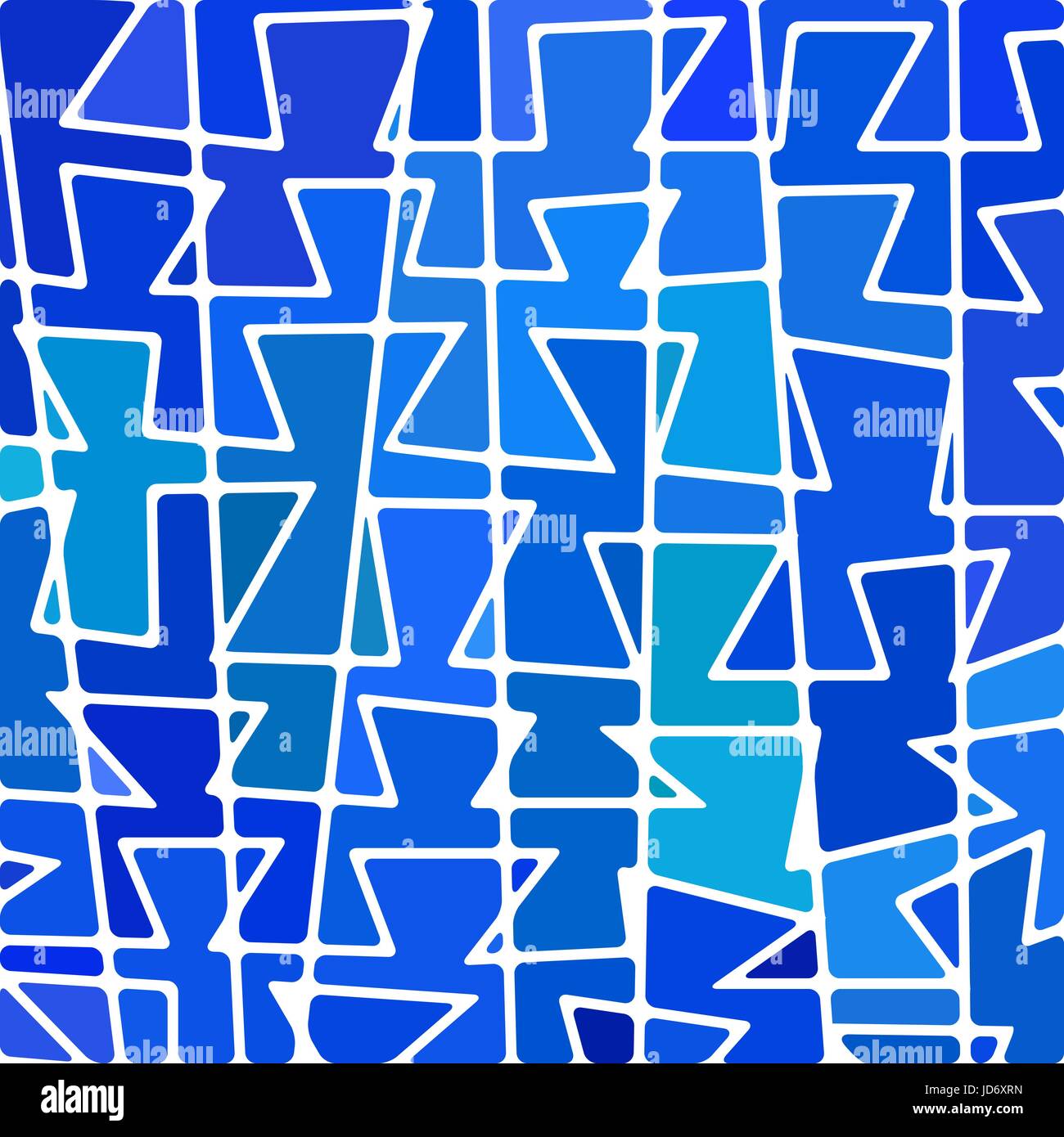 abstract vector stained-glass mosaic background - light and bright blue ...