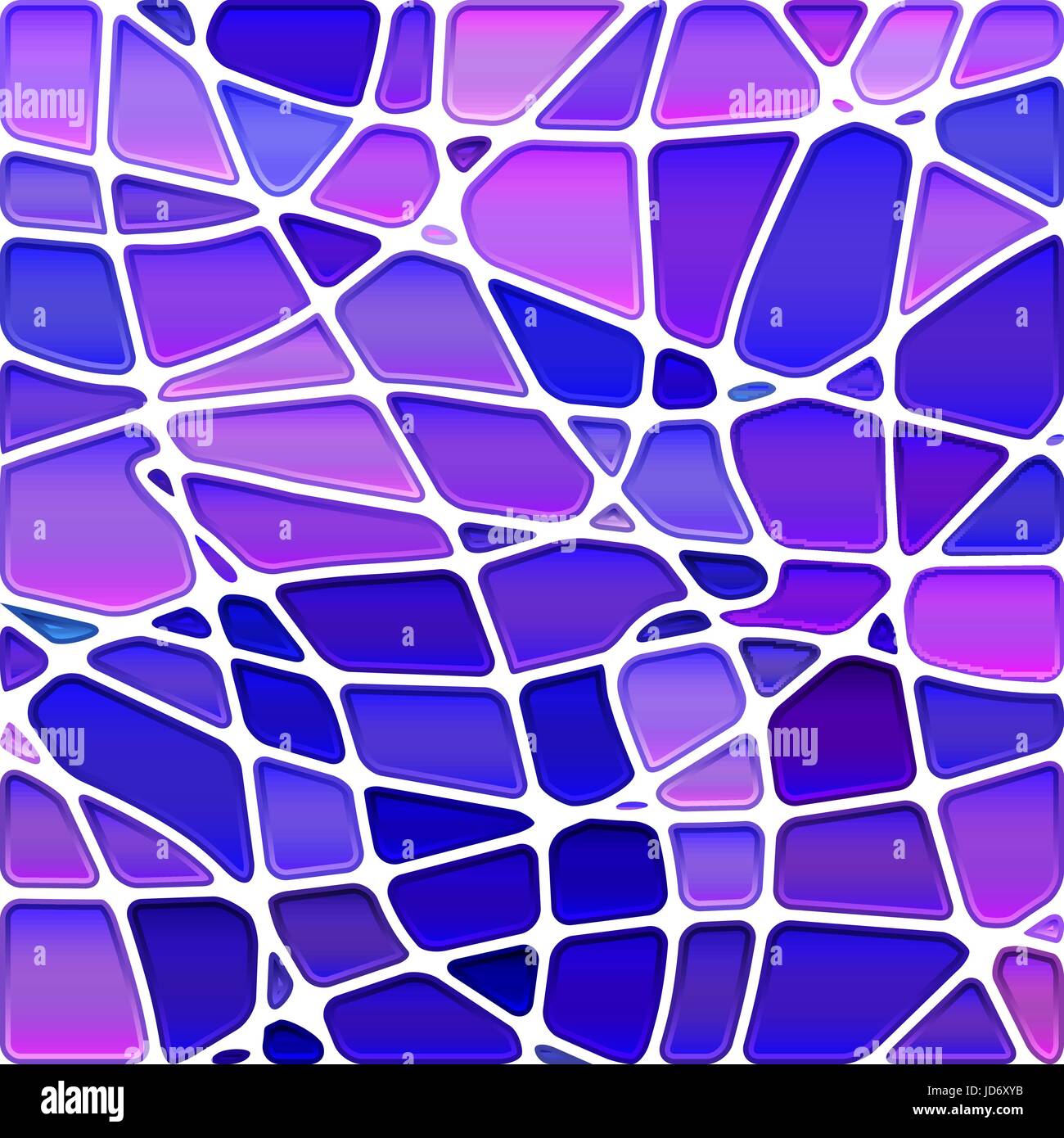abstract vector stained-glass mosaic background - blue and violet Stock ...
