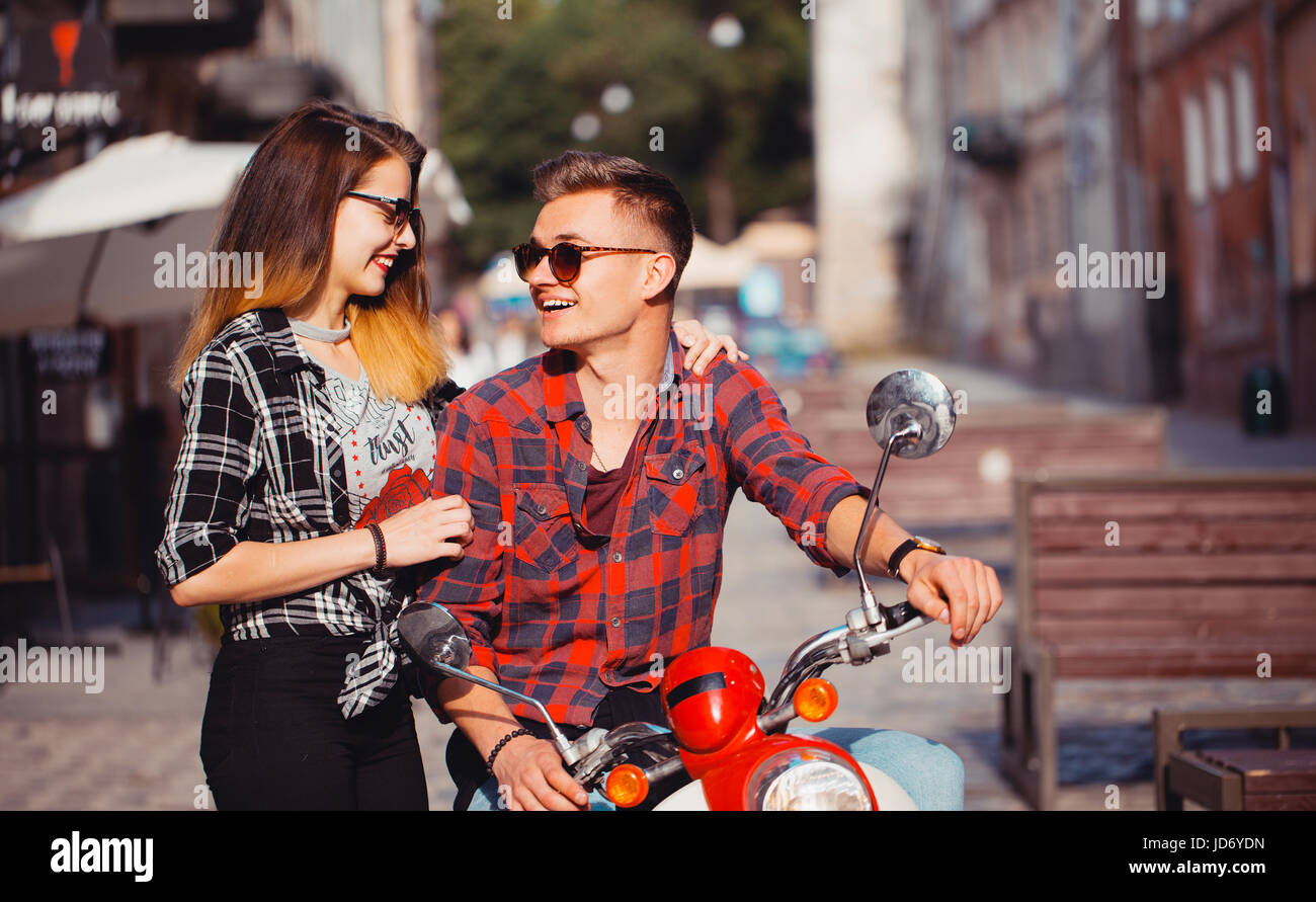 boy girl bike