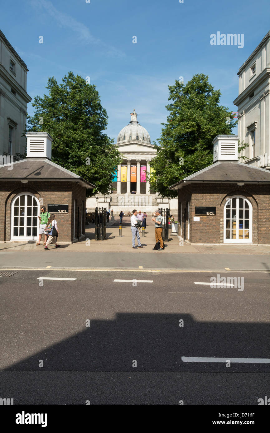 The entrance to the Quad at University College London, England, UK Stock Photo