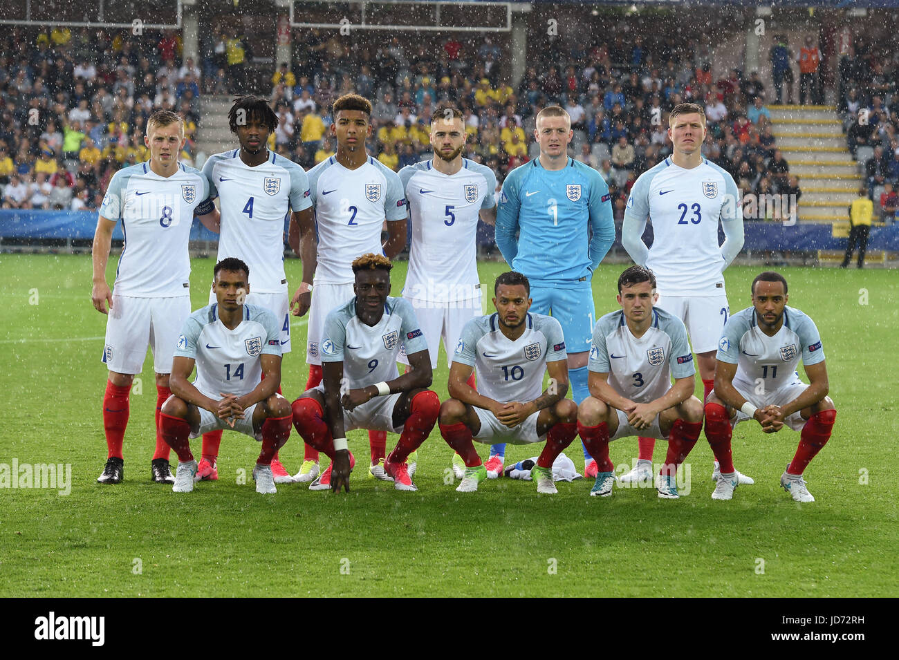 L R The England Team Line Up Before The Match Hi-res Stock Photography ...