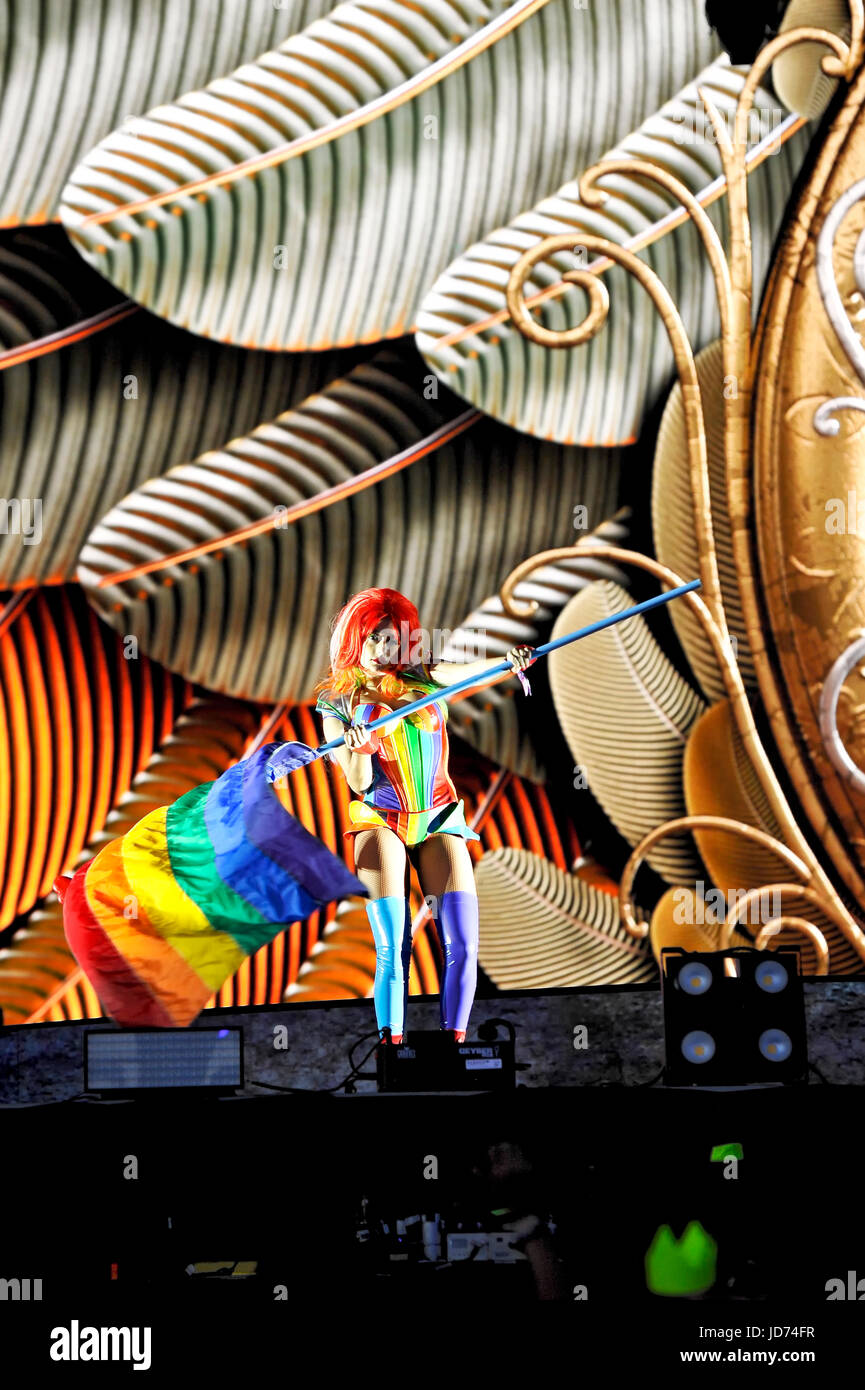 Electric Daisy Carnival in Las Vegas, Nevada Stock Photo Alamy