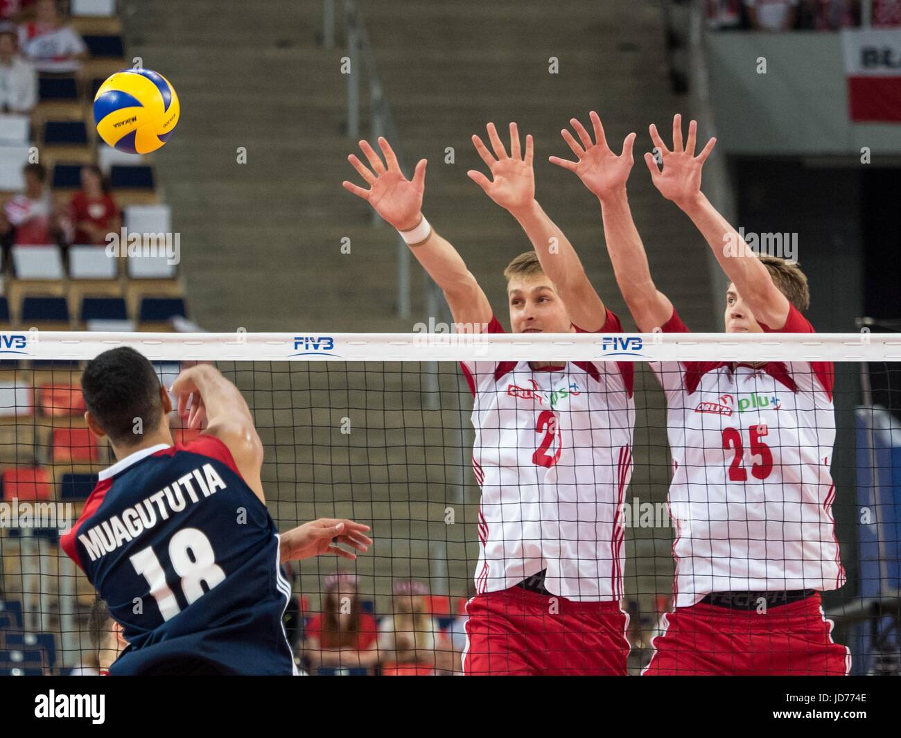 FIVB Volleyball World League 2017 Poland vs USA on June 18, 2017 in