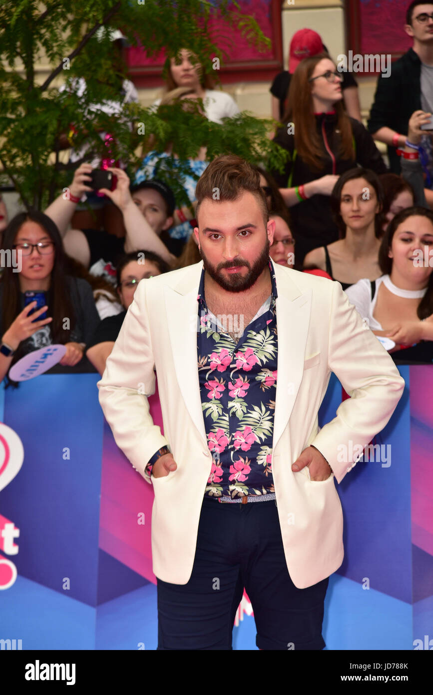 Toronto, Ontario, Canada. 18th June, 2017. COLEMAN HELL arrives at the 2017 iHeartRADIO MuchMusic Video Awards at MuchMusic HQ on June 18, 2017 in Toronto Credit: Igor Vidyashev/ZUMA Wire/Alamy Live News Stock Photo