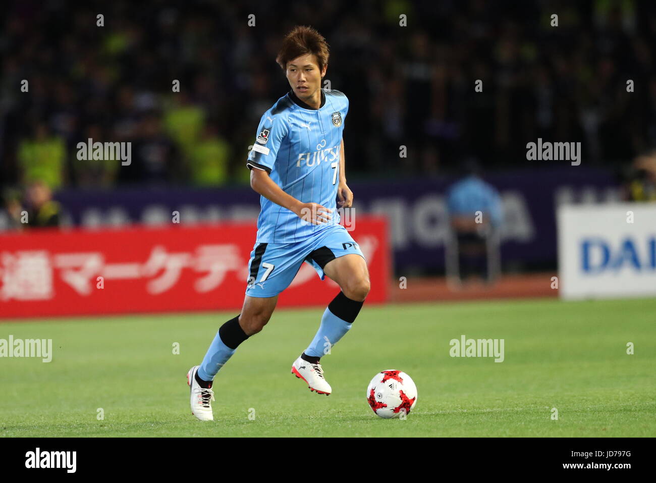 Kanagawa, Japan. 17th June, 2017. Shintaro Kurumaya (Frontale) Football