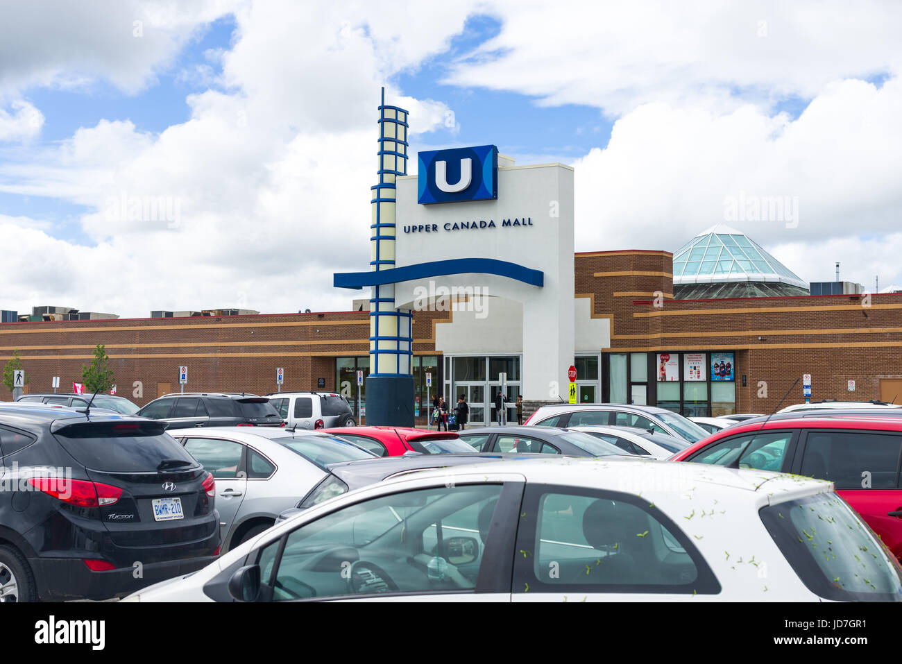 Upper Canada Mall Brand Logo On Building Exterior Stock Photo