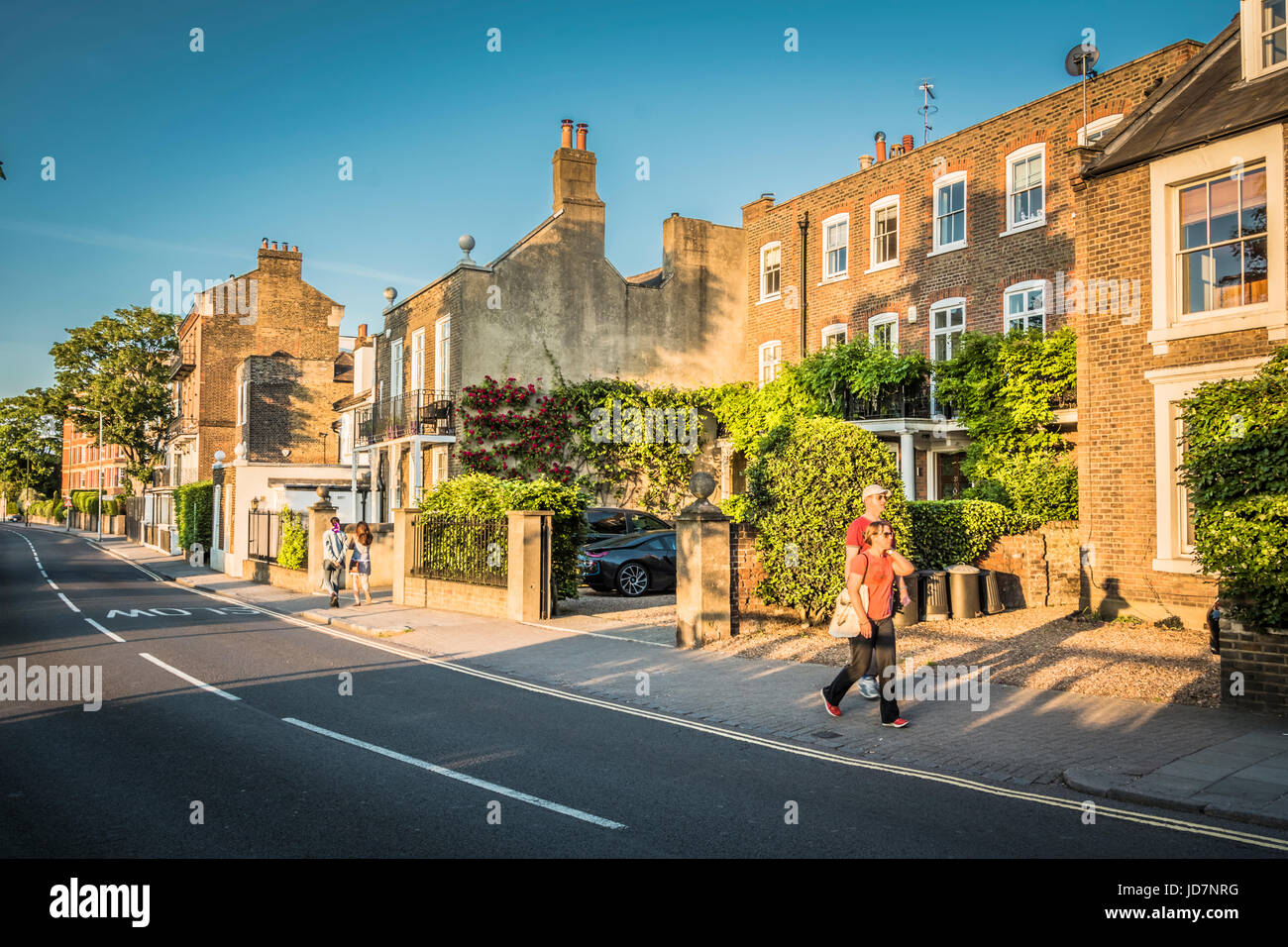 Properties on The Terrace, Barnes, London, SW13, UK Stock Photo Alamy