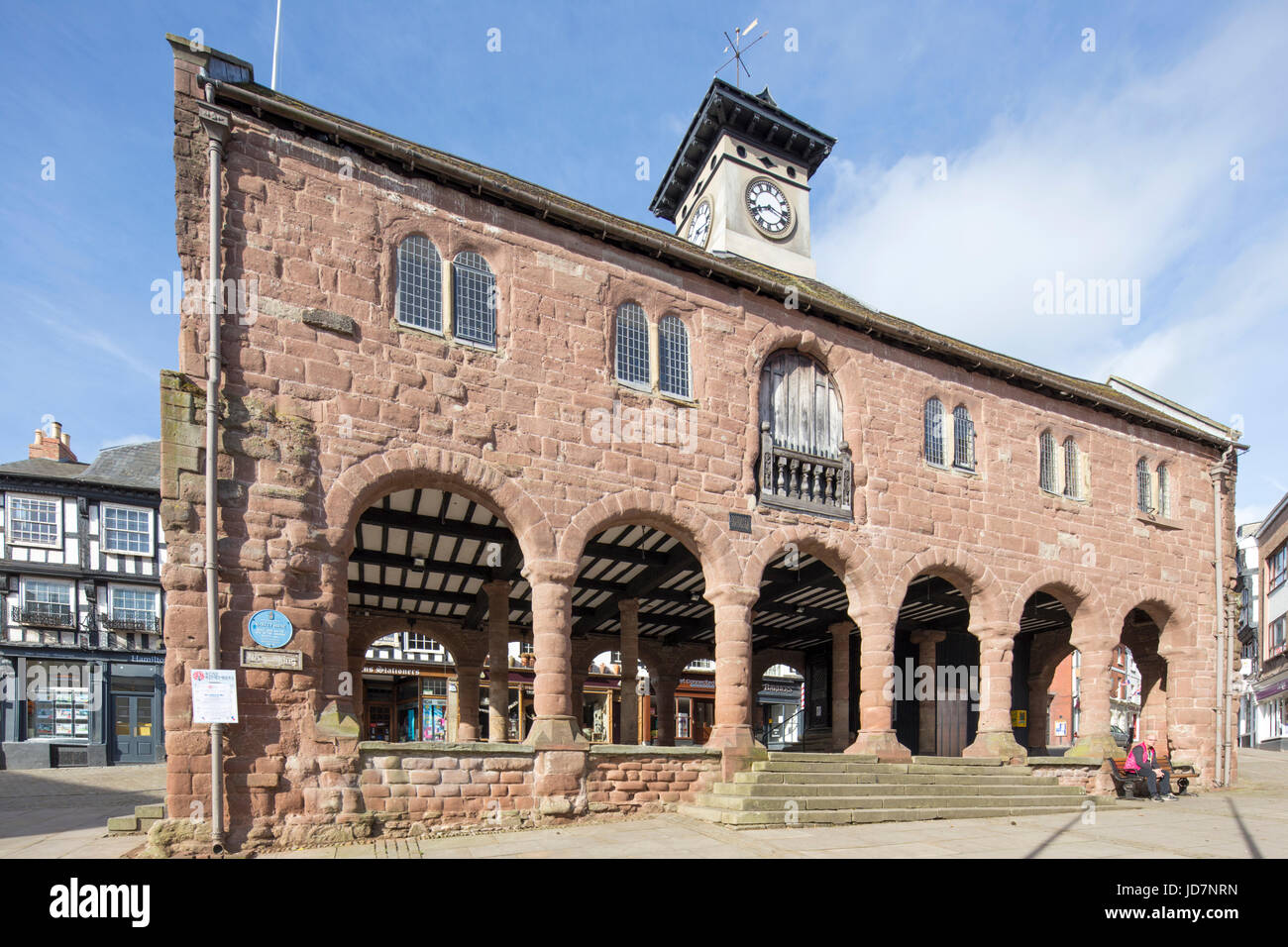 The historic Market House, Ross on Wye, Herefordshire, England, UK Stock Photo