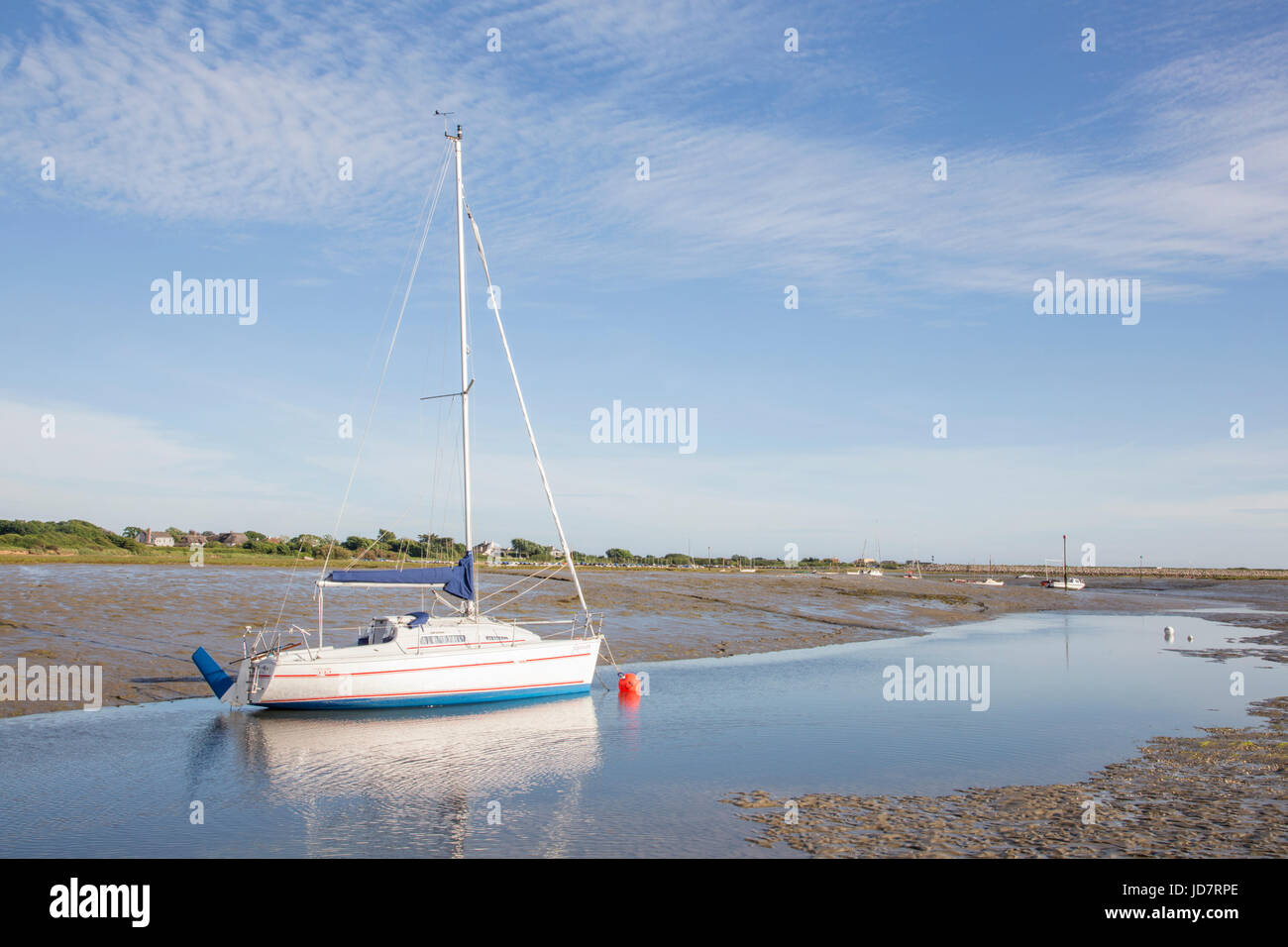 Boating in Chichester Harbour ANOB, West Sussex, England, UK Stock Photo