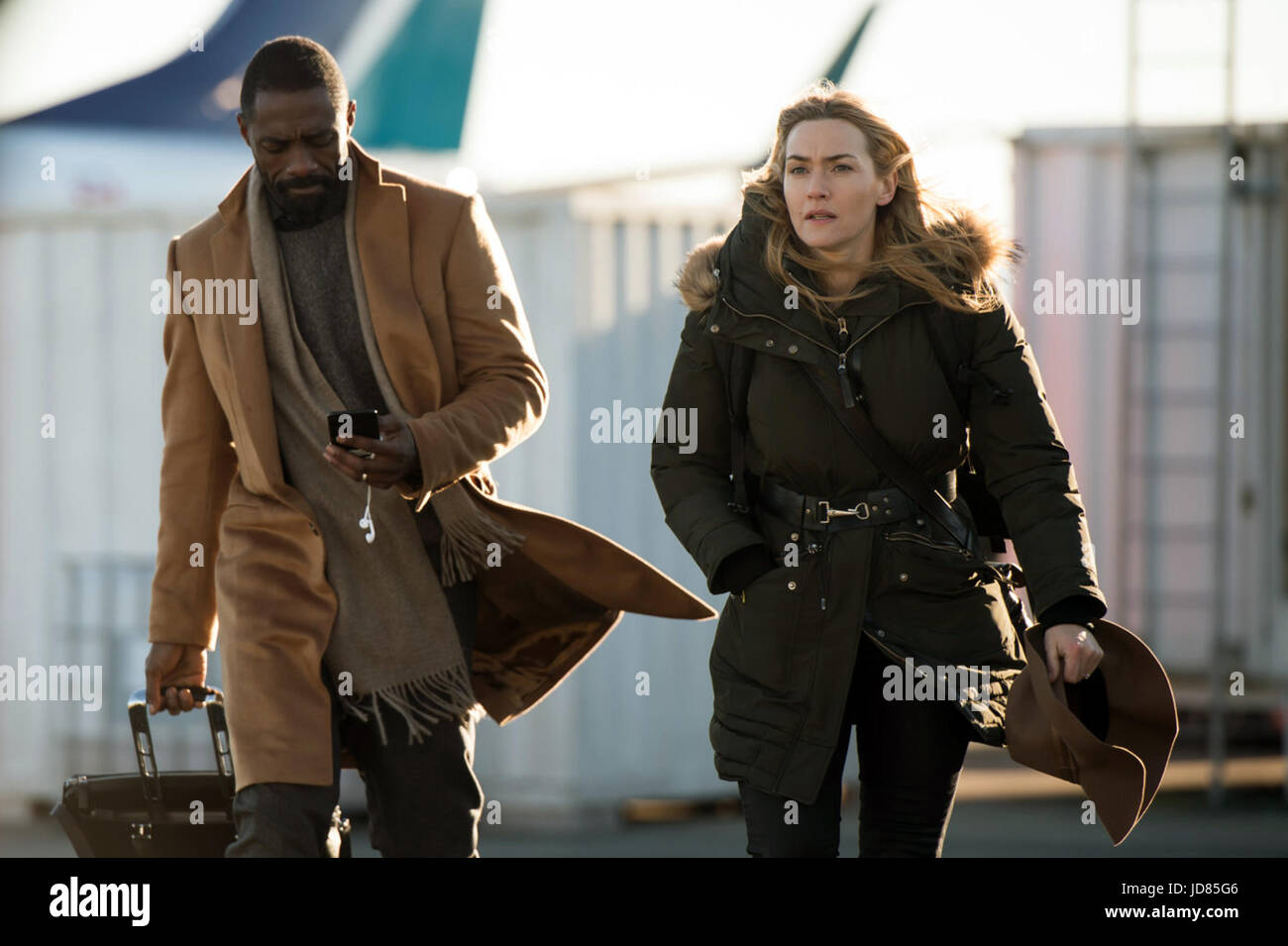 The Mountain Between Us is an upcoming American romance-disaster film directed by Hany Abu-Assad and written by Chris Weitz and J. Mills Goodloe, based on the novel of the same name by Charles Martin. It stars Idris Elba and Kate Winslet.  This photograph is for editorial use only and is the copyright of the film company and/or the photographer assigned by the film or production company and can only be reproduced by publications in conjunction with the promotion of the above Film. A Mandatory Credit to the film company is required. The Photographer should also be credited when known. Stock Photo
