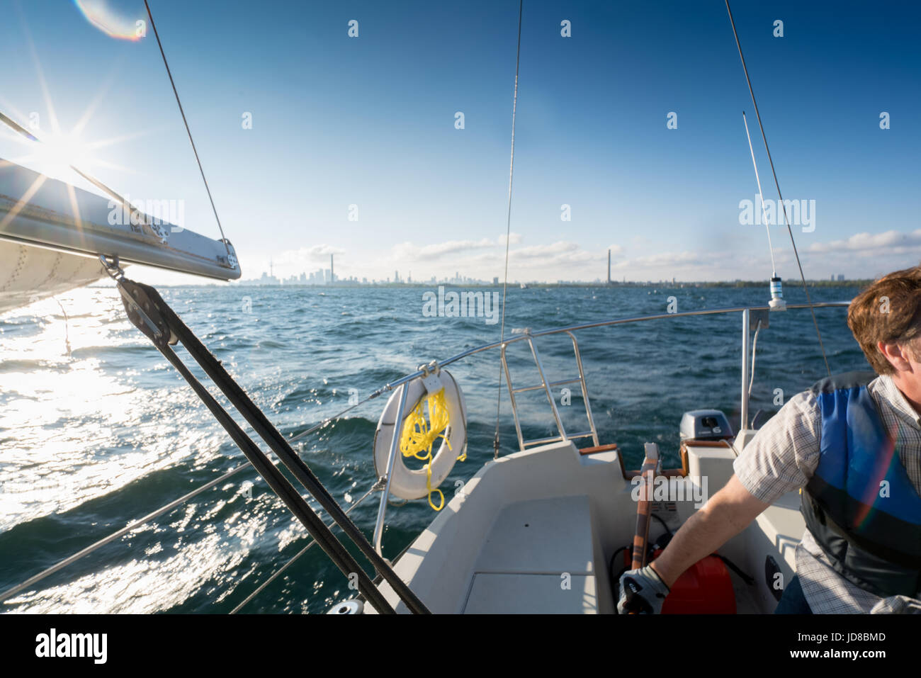 Man on sailing ship hi-res stock photography and images - Alamy