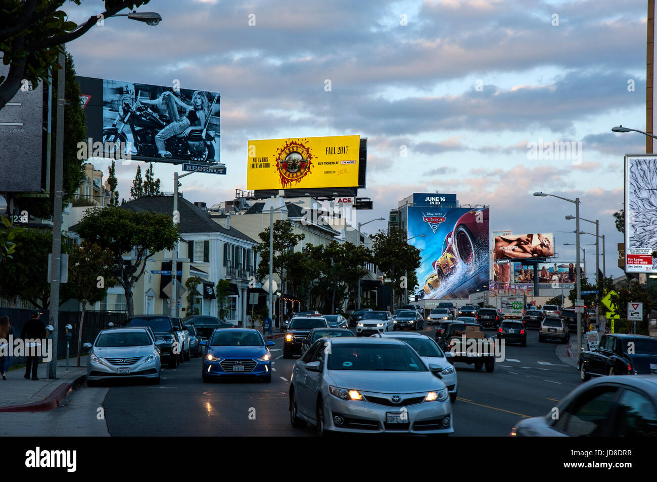 Billboards Usa Sunset Strip Stock Photos & Billboards Usa Sunset Strip