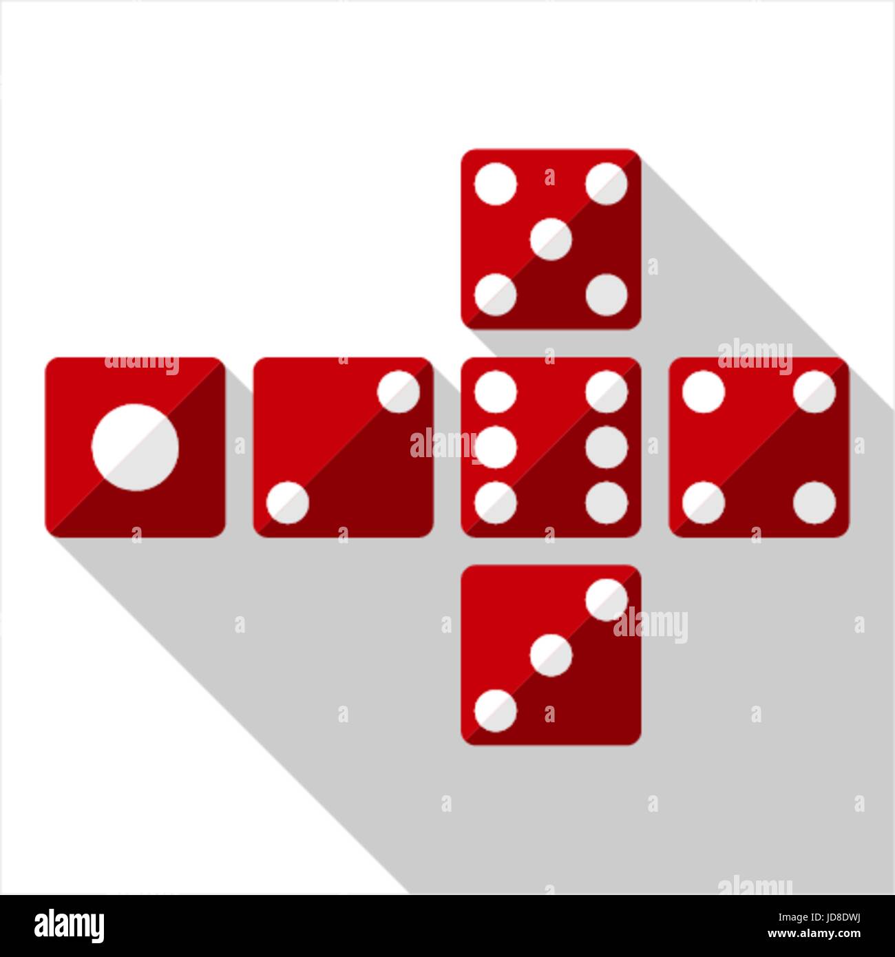 Six dice Stock Vector Images Alamy