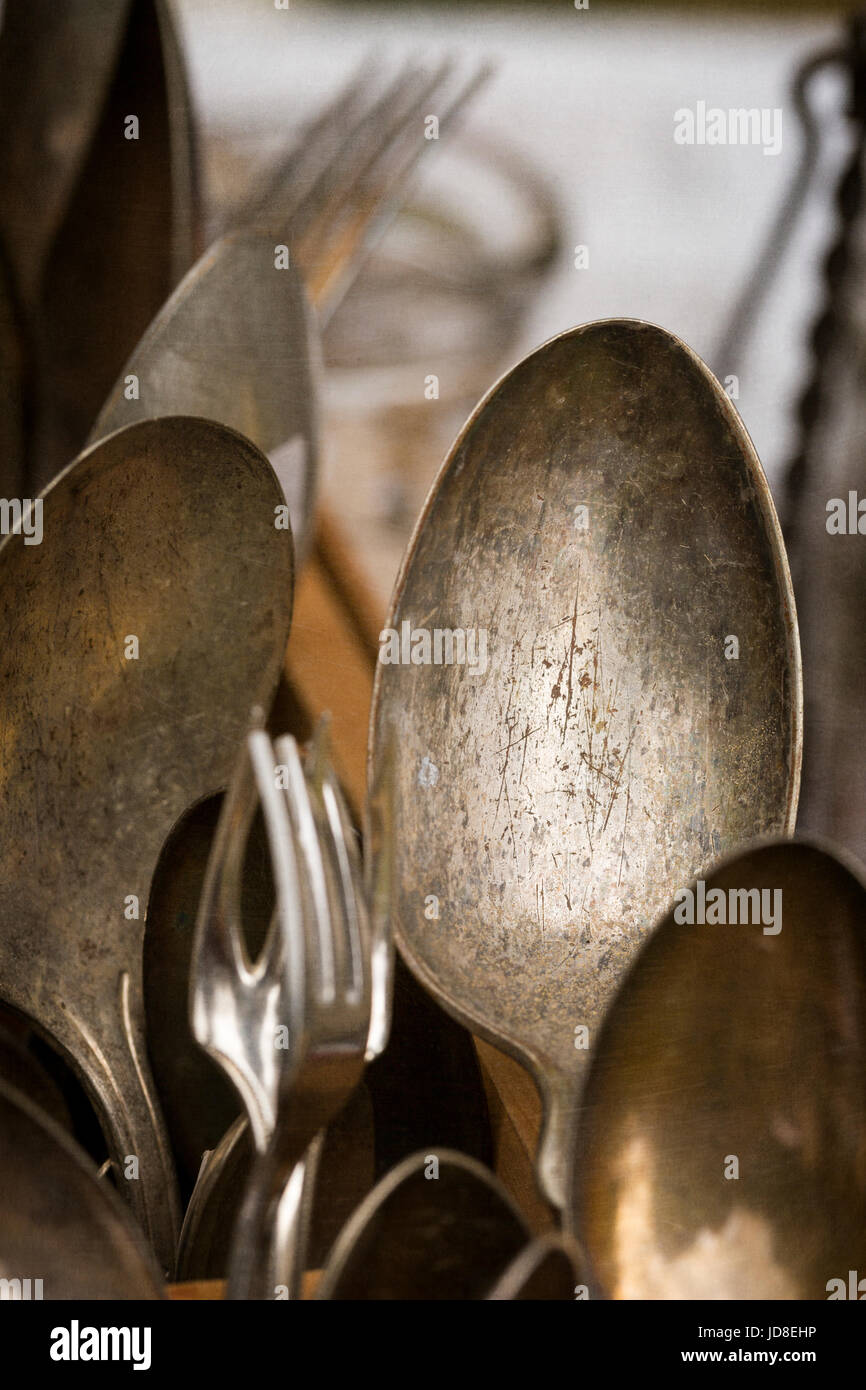 Vintage Wooden Kitchen Utensils, Old Rustic Wood Spoons Spatulas Fork  Rolling Pin, Primitive Kitchen Country Decor, Antique Food Photo Props 