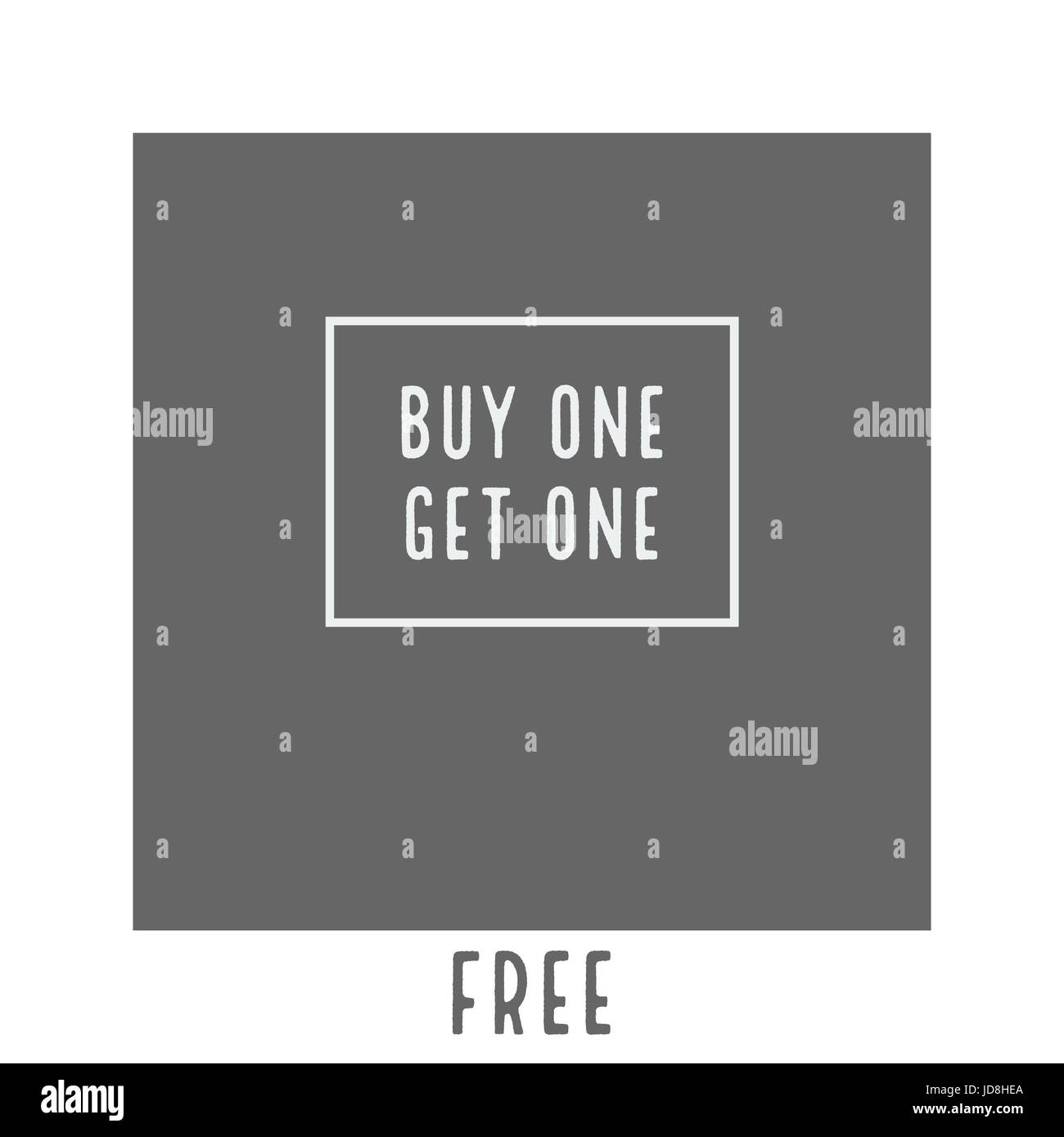 buy one get one free illustration design banner Stock Photo Alamy