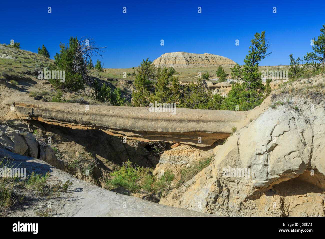 natural bridge in the terry badlands along the calypso trail near terry