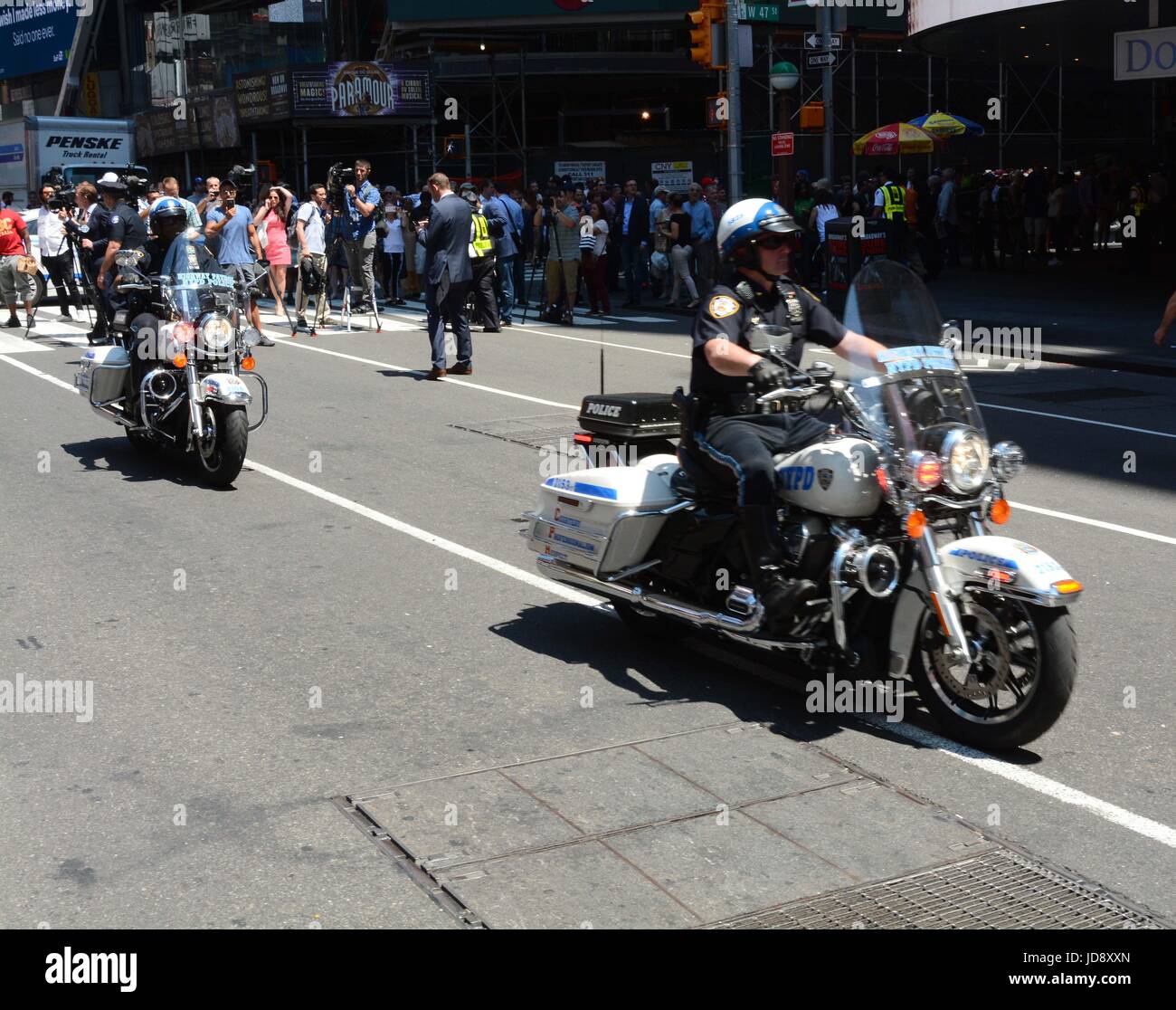 Atmosphere in Times Square, following a deadly car accident, where ...