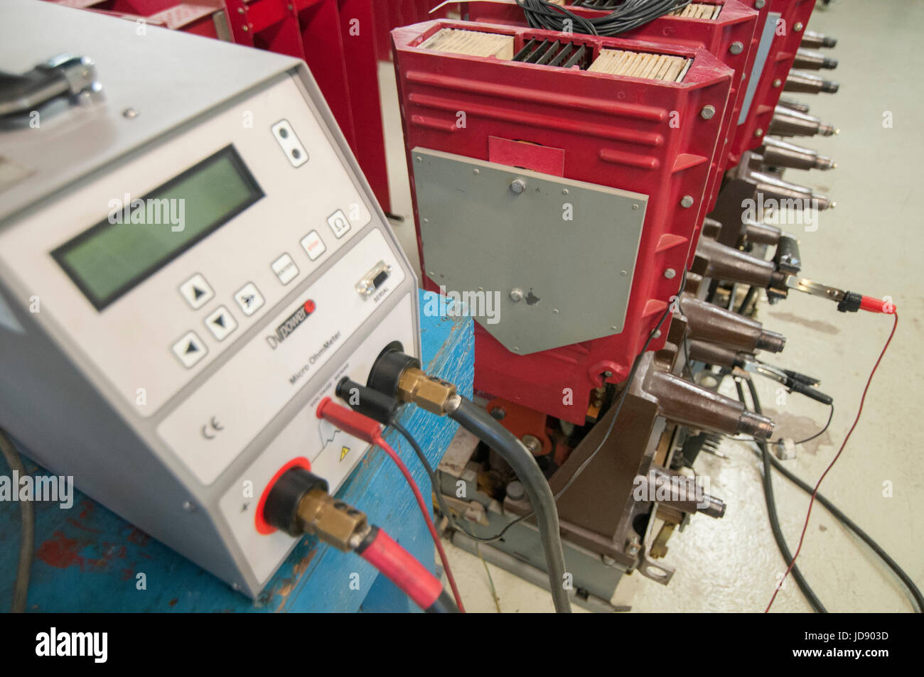 Power Circuit Breaker Ducter Test in Geothermal Power Plant CERROP PRIETO,  Comision Federal De Electricidad. Mexico Stock Photo - Alamy