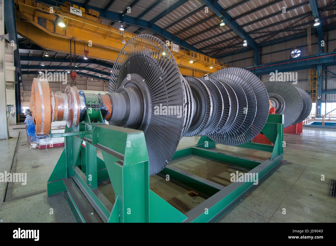 110 MW Geothermal Power Generator Maintenace, Turbine Rotor Inspection ...