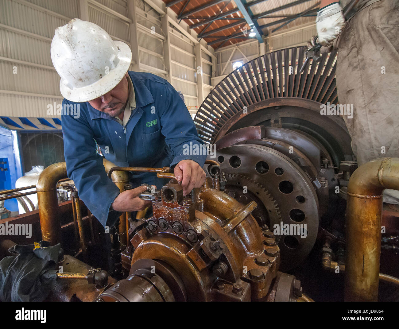 110 MW Geothermal Power Generator Maintenace, Turbine Rotor Inspection ...
