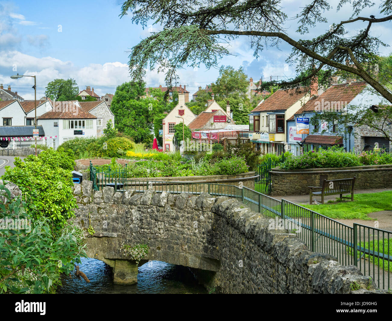 5 June 2017 Cheddar Somerset, England, UK The village of