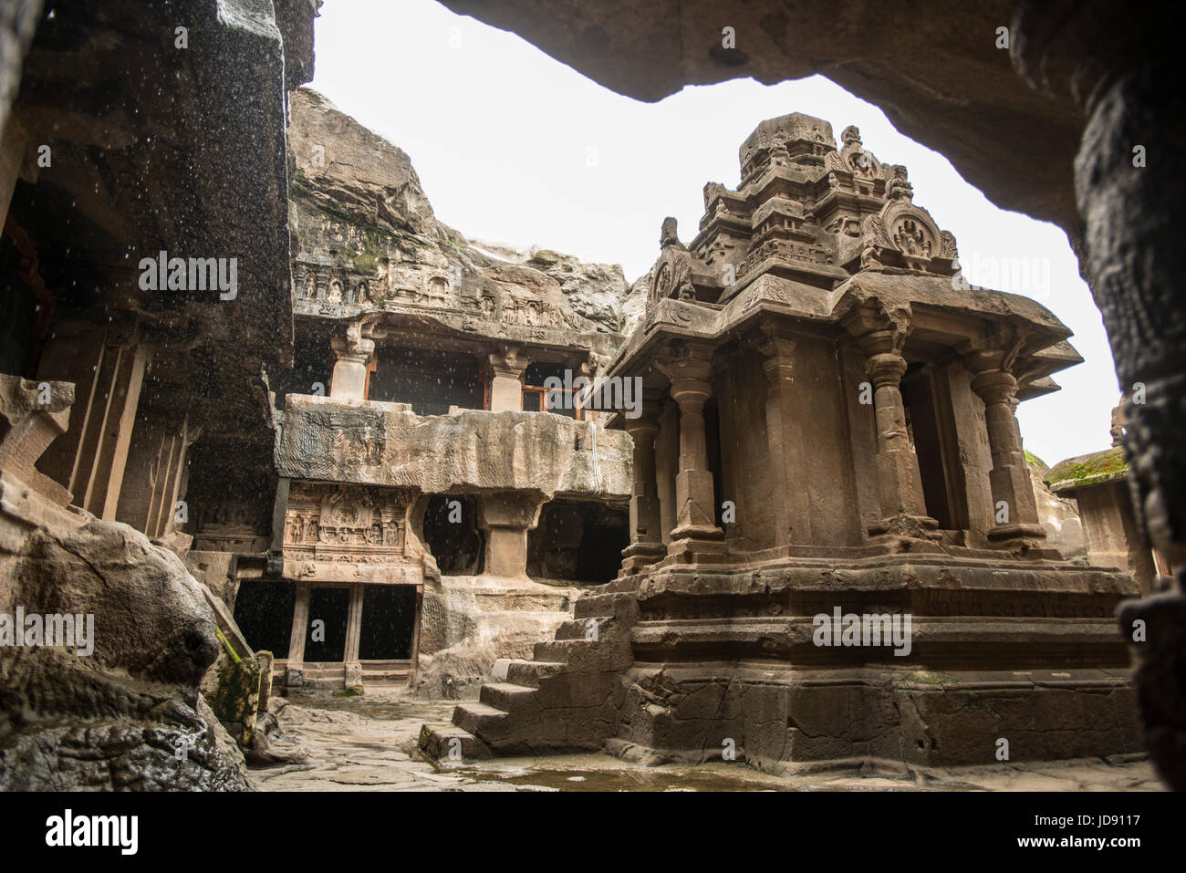 Rockcut Sculptures At Ellora Caves Ellora Is An