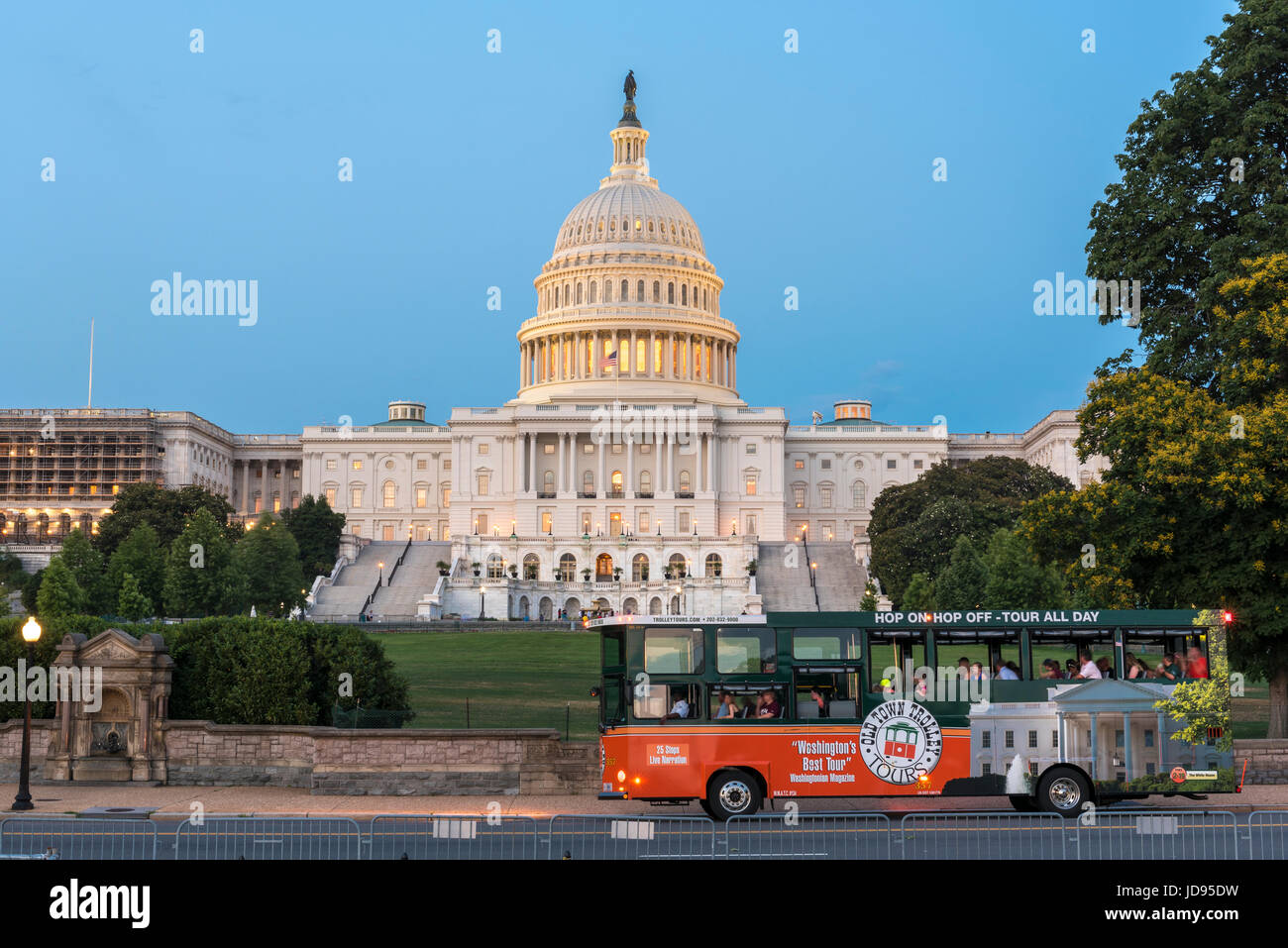 US Capitol building, Washington DC>  Seat of the US Senate and government in the USA Stock Photo