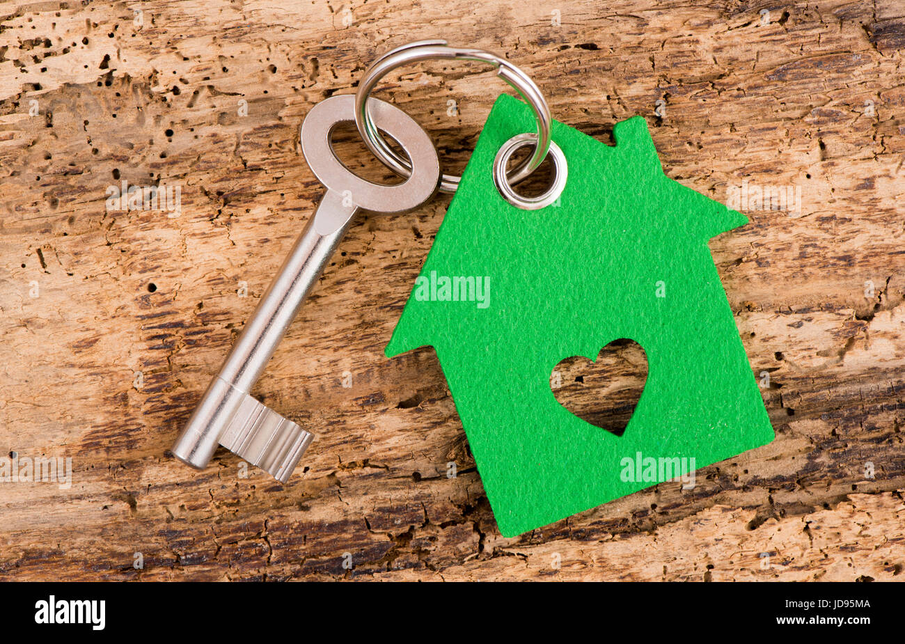 house key on keyring Stock Photo Alamy
