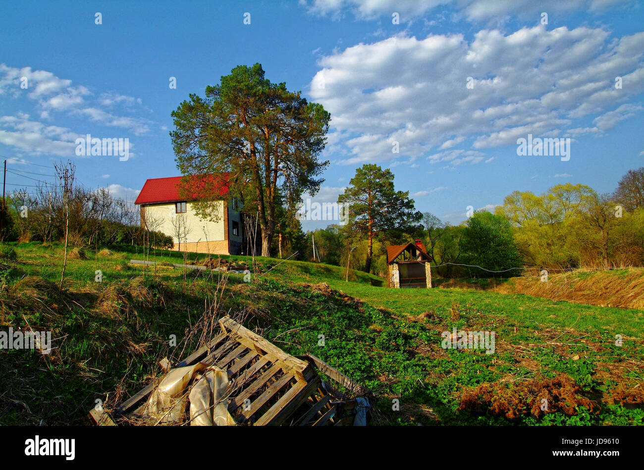 rural landscape in Russia in the spring Stock Photo - Alamy