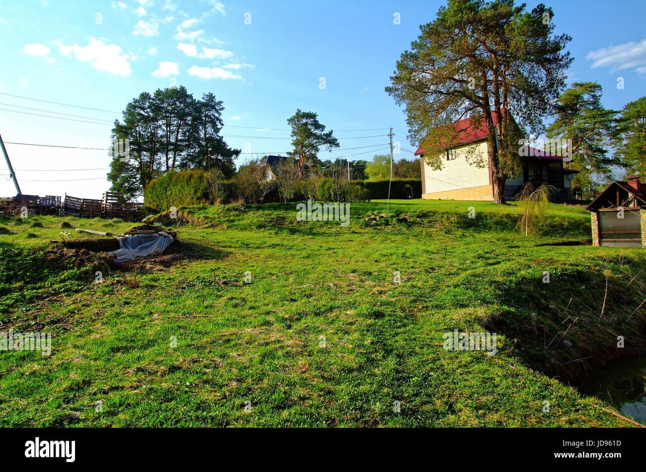 rural landscape in Russia in the spring Stock Photo - Alamy
