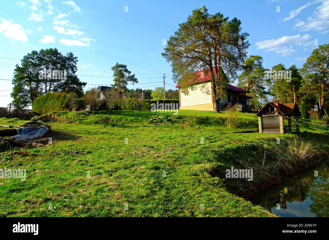 rural landscape in Russia in the spring Stock Photo - Alamy